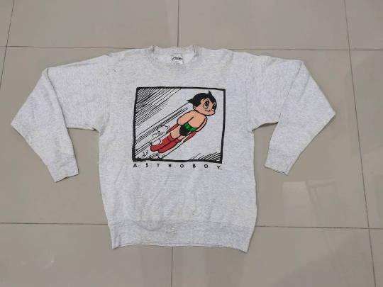 Anime Vintage 90s Astro Boy Anime Sweatshirt Size Medium Size US M / EU 48-50 / 2 - 1 Thumbnail