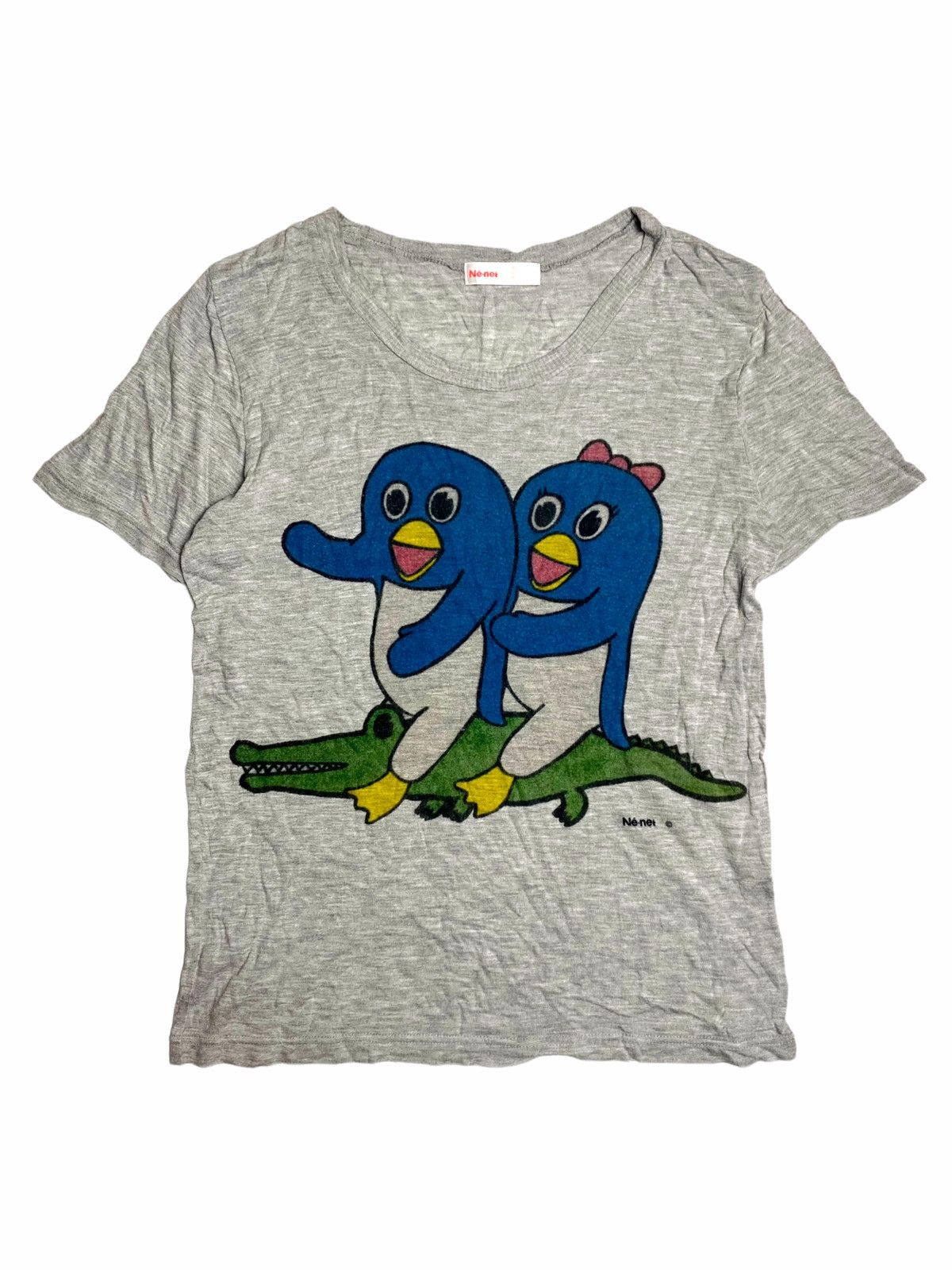 Issey Miyake ☠️SENDOFFERS☠️2000s Nè-Net - Penguin Crocodile Mascots Tee Size US S / EU 44-46 / 1 - 1 Thumbnail