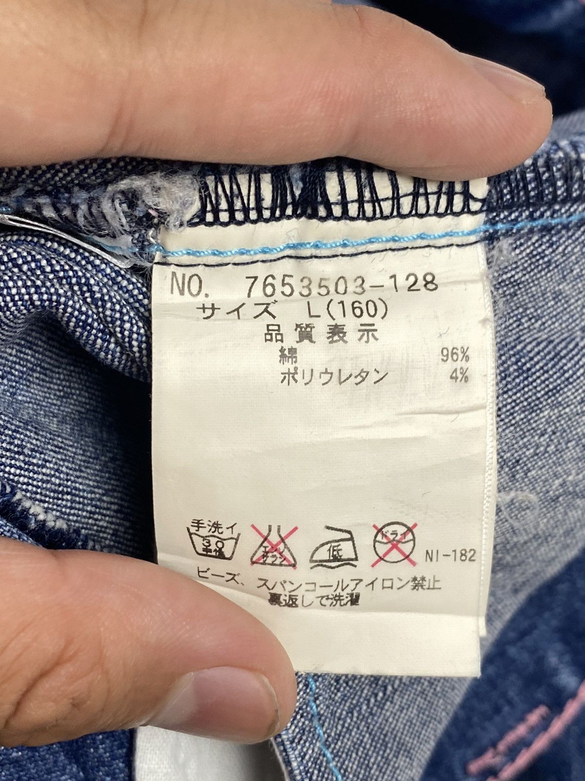 Hysteric Glamour × Japanese Brand 1990s Angel Blue Super Label - Bugs Bunny Sequin Denim Size 28" / US 6 / IT 42 - 16 Thumbnail