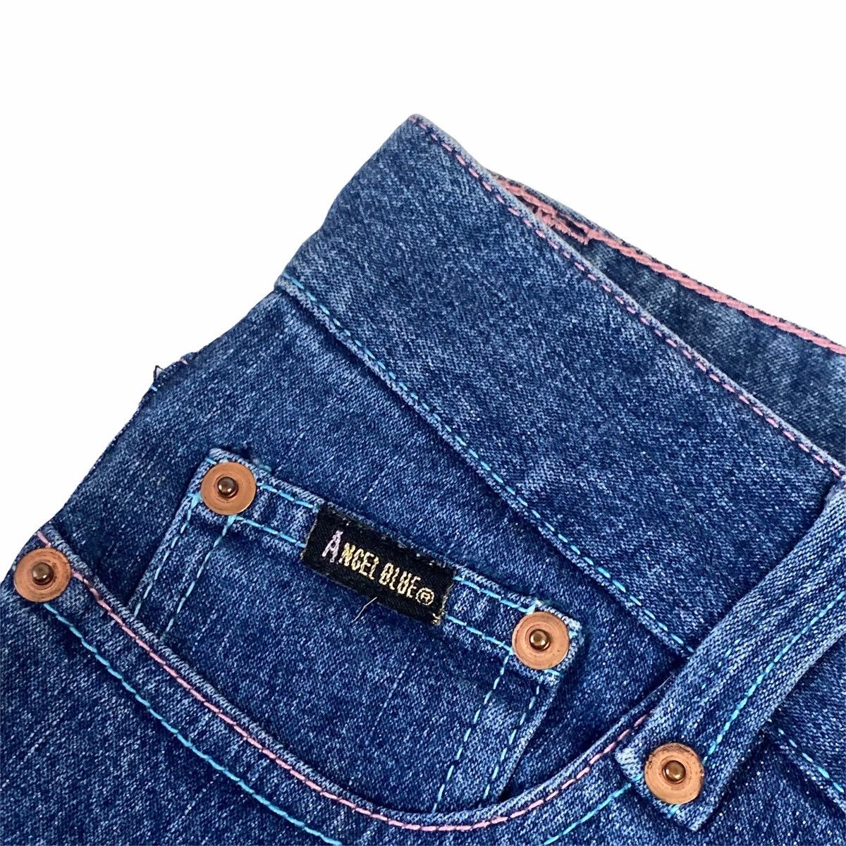 Hysteric Glamour × Japanese Brand 1990s Angel Blue Super Label - Bugs Bunny Sequin Denim Size 28" / US 6 / IT 42 - 5 Thumbnail