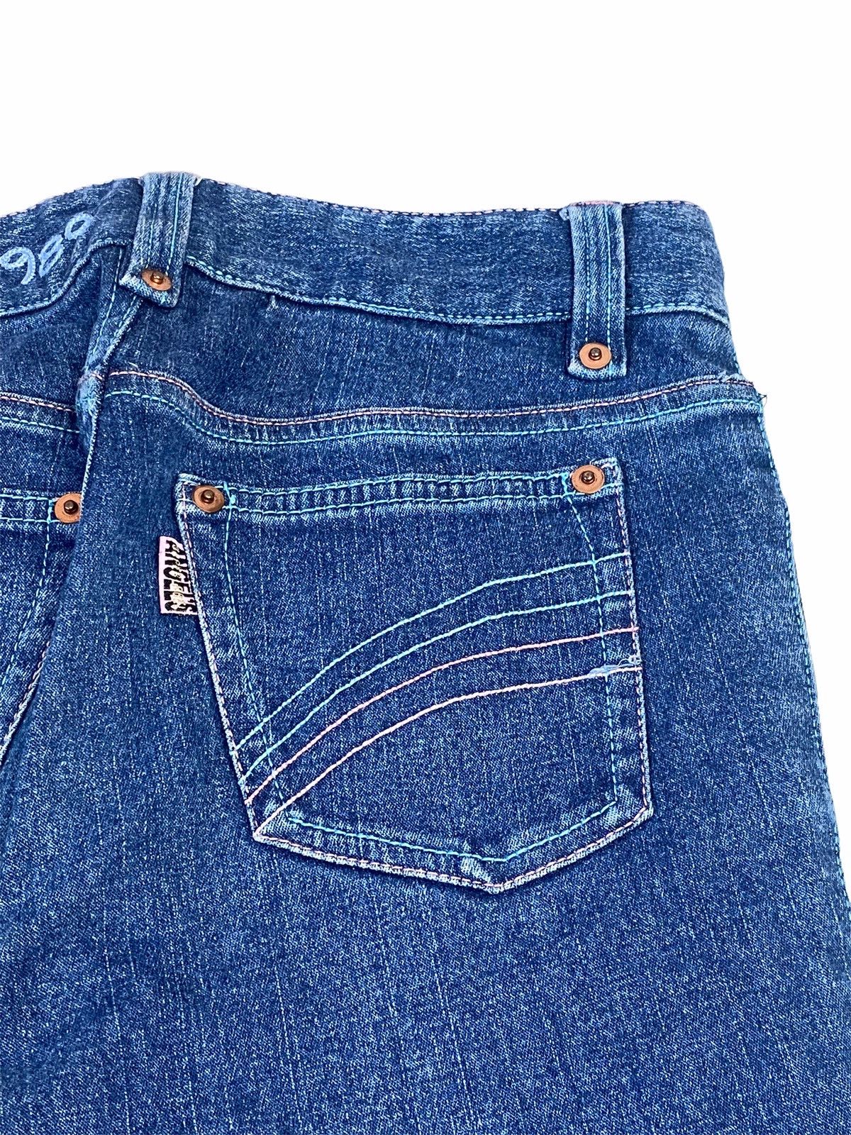 Hysteric Glamour × Japanese Brand 1990s Angel Blue Super Label - Bugs Bunny Sequin Denim Size 28" / US 6 / IT 42 - 7 Thumbnail