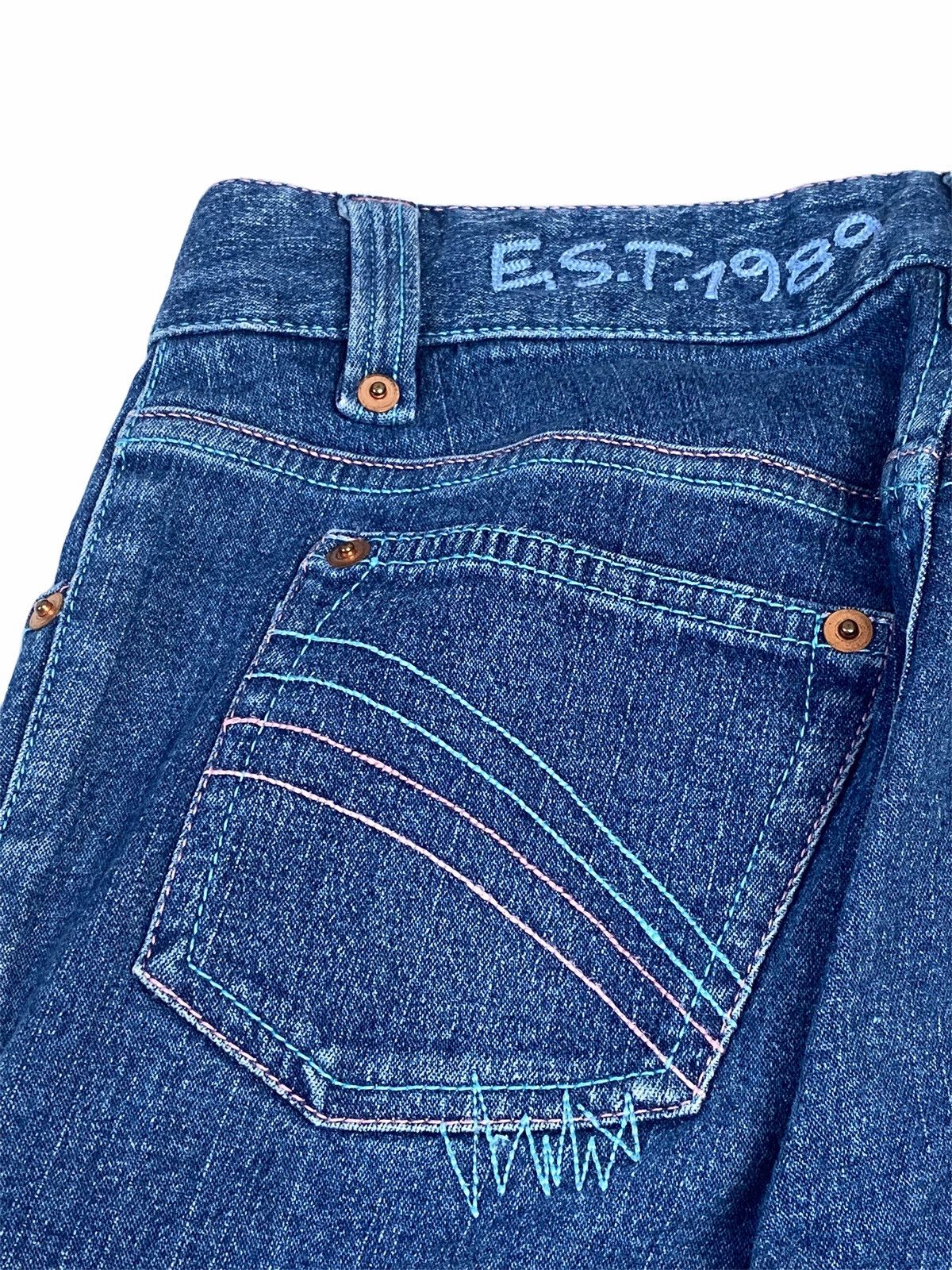 Hysteric Glamour × Japanese Brand 1990s Angel Blue Super Label - Bugs Bunny Sequin Denim Size 28" / US 6 / IT 42 - 6 Thumbnail