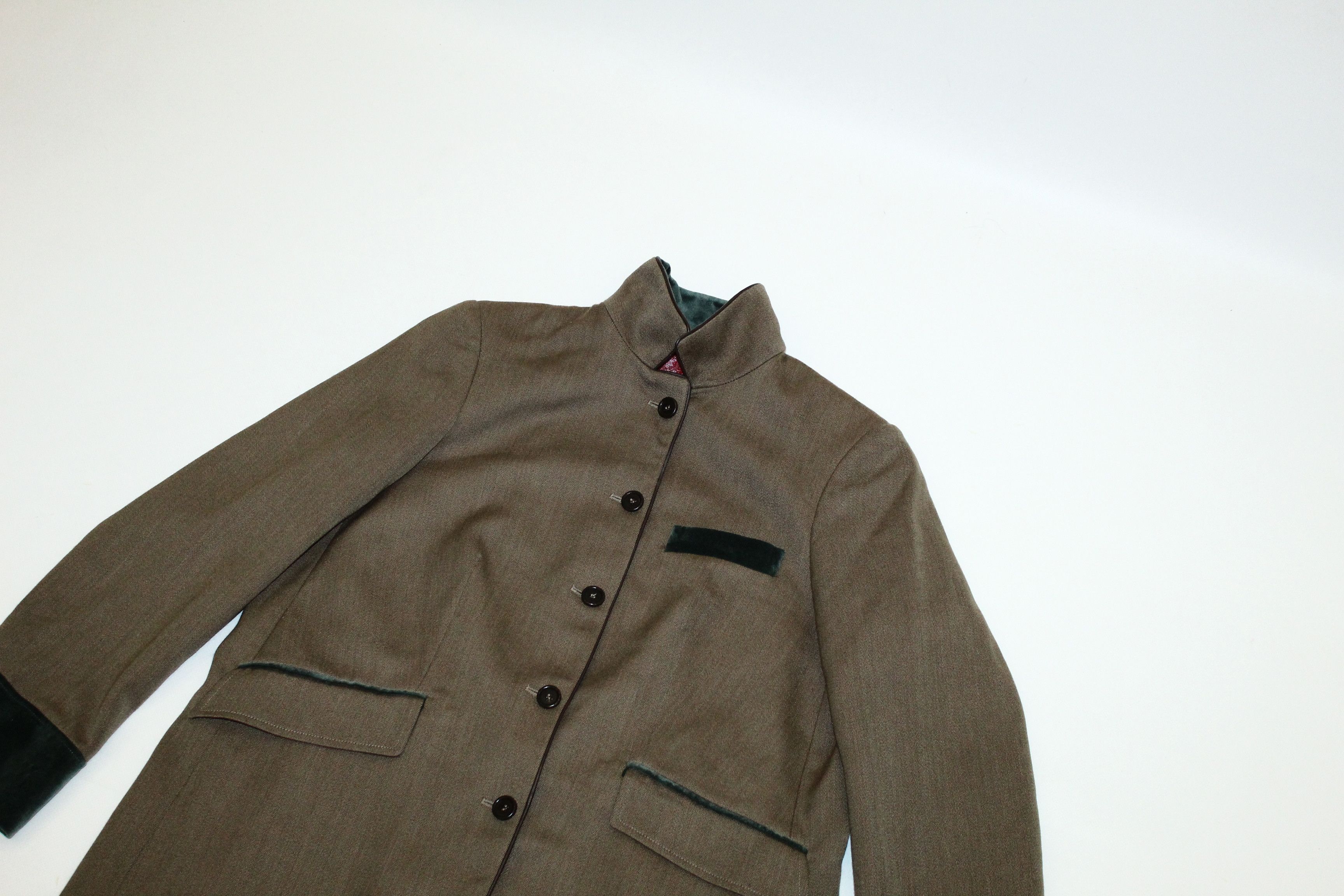 Beretta Beretta Mallalieus Gold Tweed Fabric Royal Coat Size L / US 10 / IT 46 - 4 Thumbnail