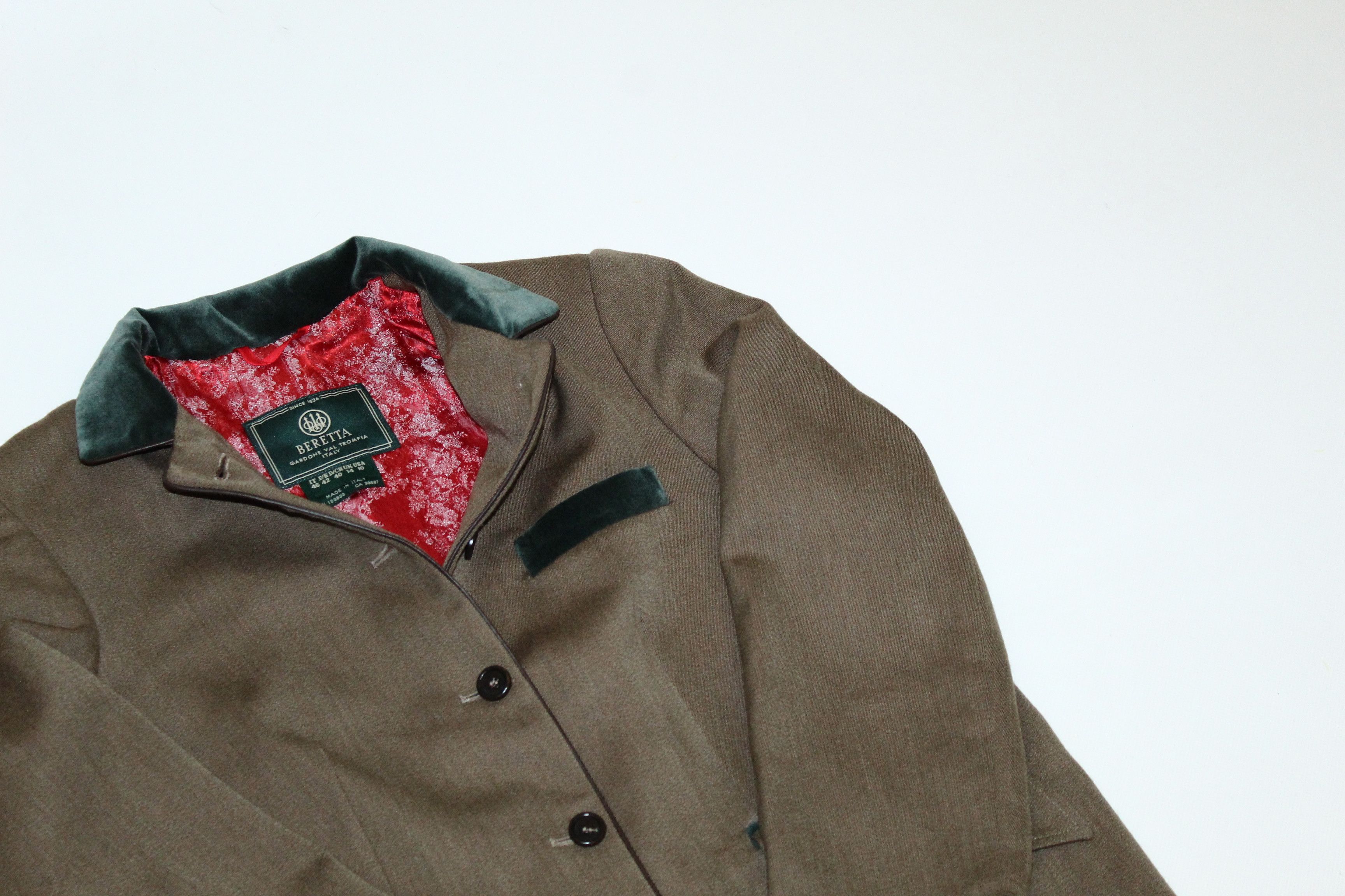 Beretta Beretta Mallalieus Gold Tweed Fabric Royal Coat Size L / US 10 / IT 46 - 8 Thumbnail