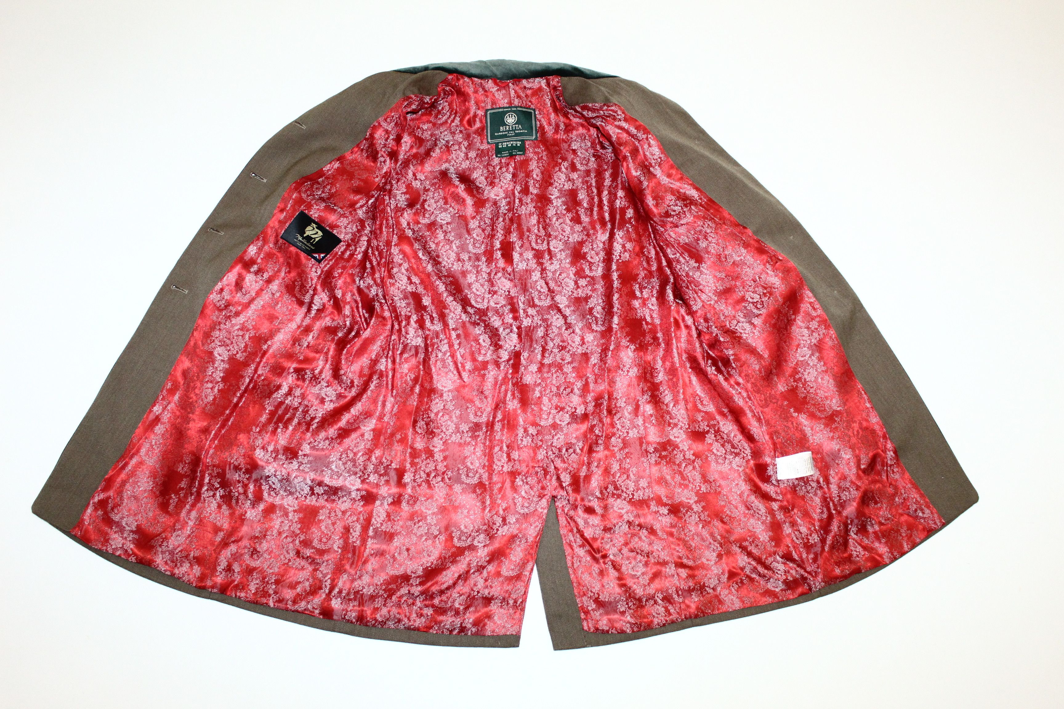 Beretta Beretta Mallalieus Gold Tweed Fabric Royal Coat Size L / US 10 / IT 46 - 16 Thumbnail