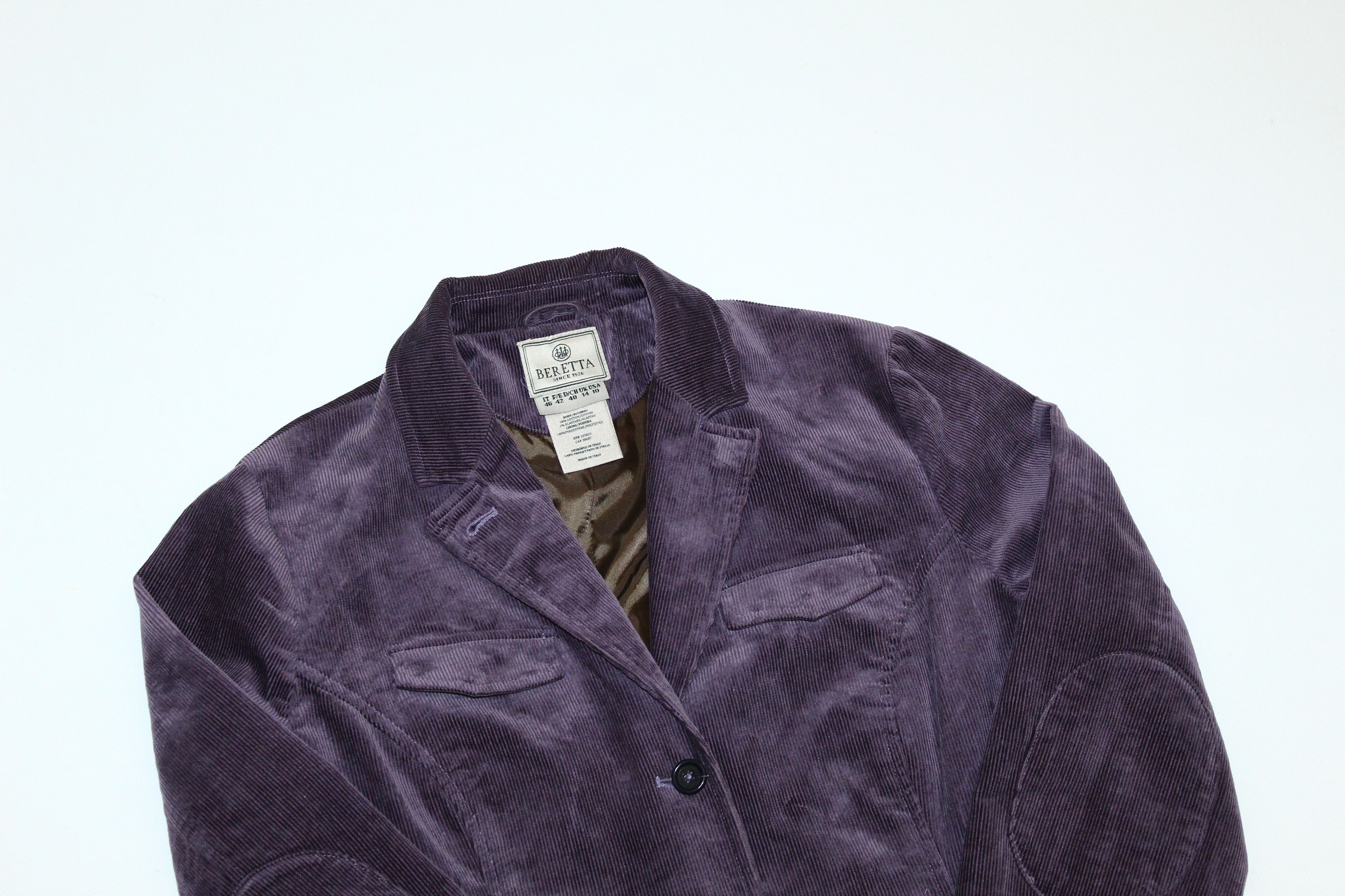 Beretta Beretta Velour Fabric Corduroy Royal Chore Jacket Size L / US 10 / IT 46 - 5 Thumbnail