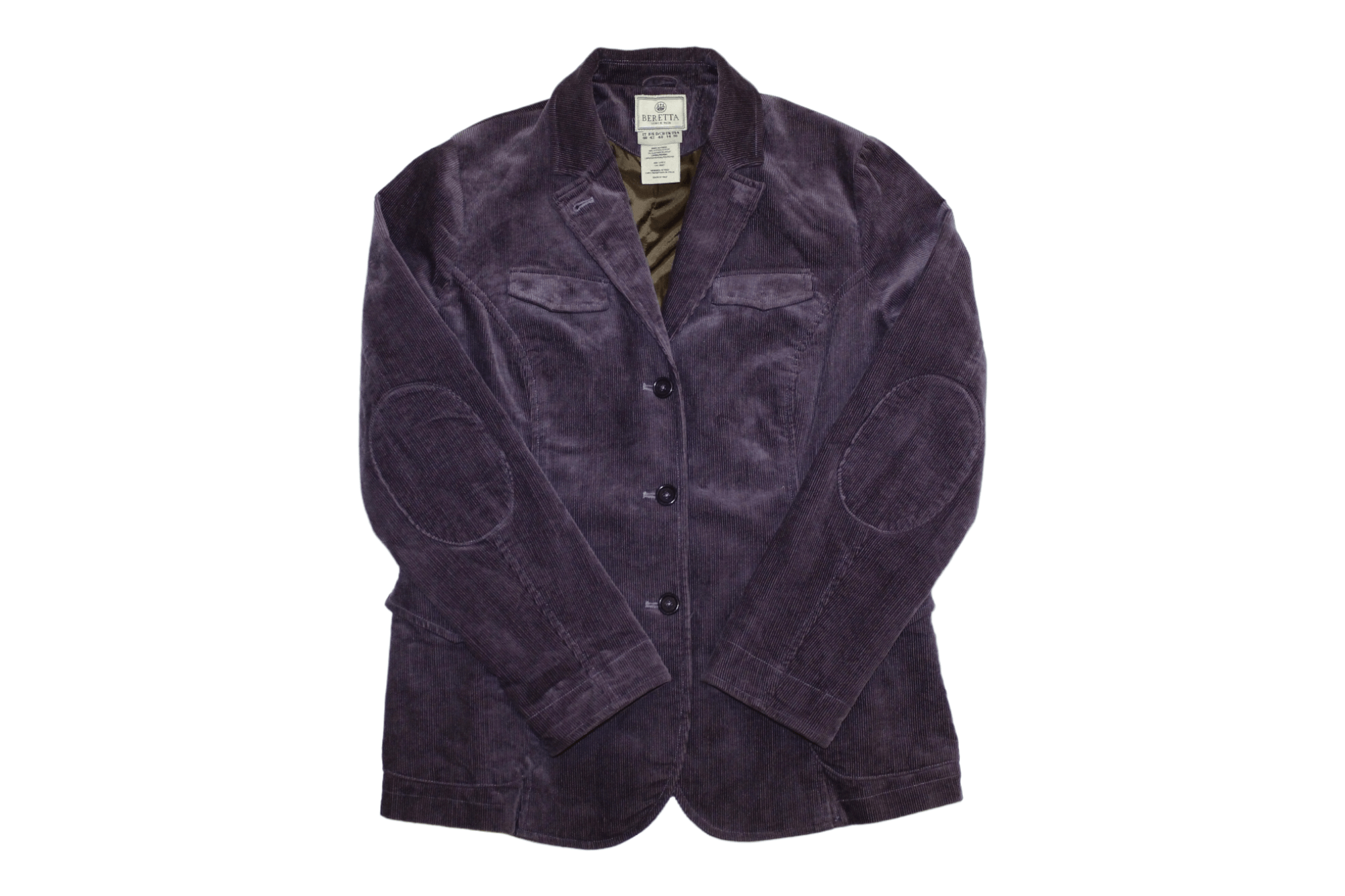image of Beretta Velour Fabric Corduroy Royal Chore Jacket in Purple, Women's (Size Large)