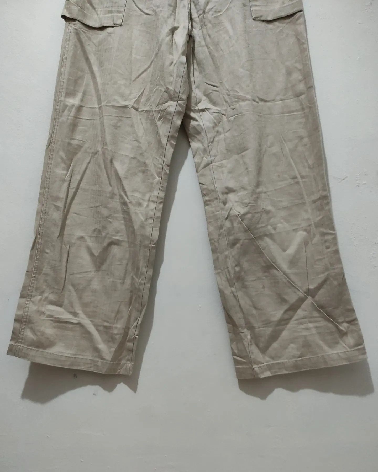 Vintage Cargo Trousers Monkey Pants Harringbone Twil Size US 29 - 8 Thumbnail