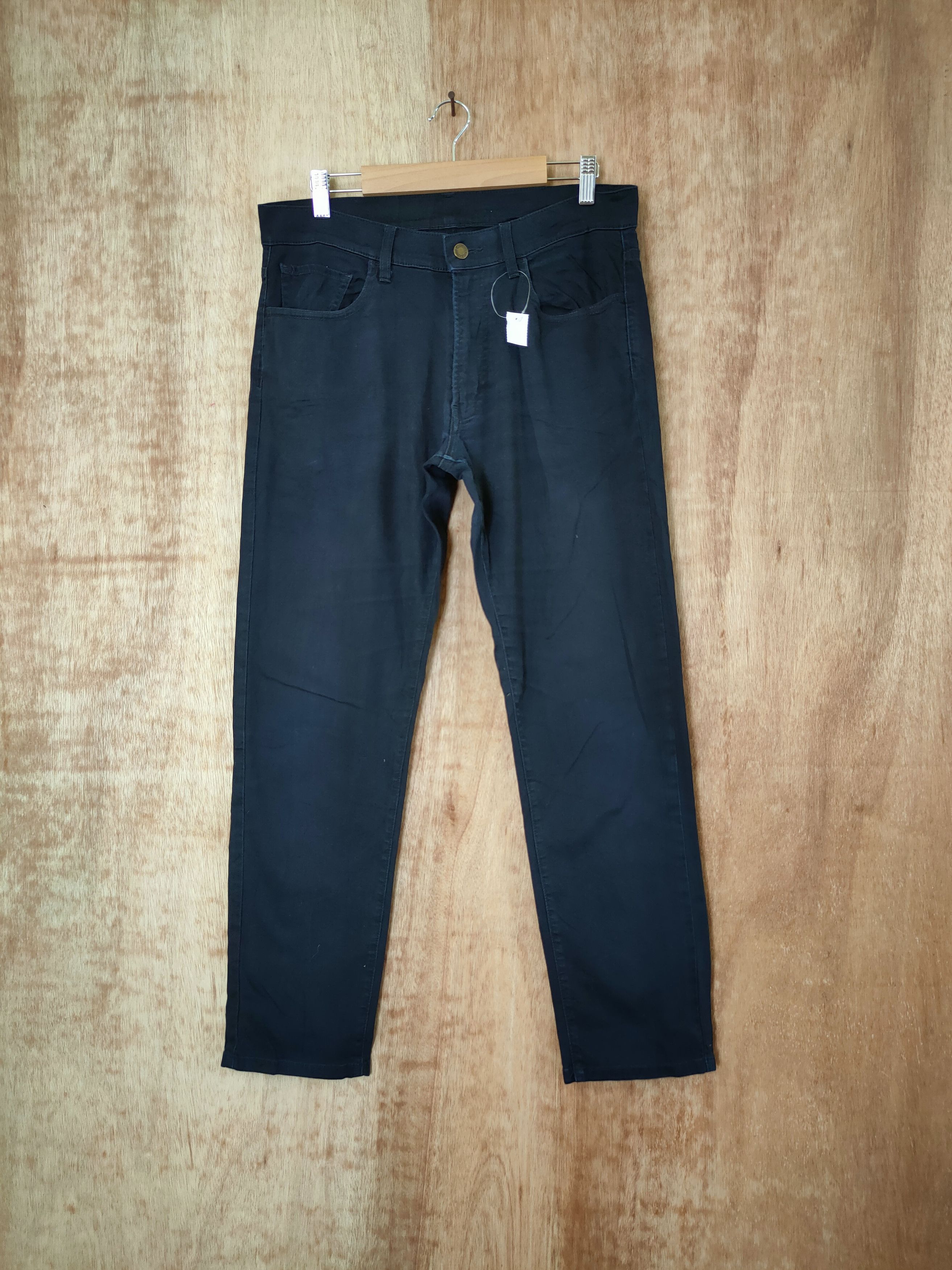 Japanese Brand DL uniqlo black casual streetwear pants japan #46-320 Size US 30 / EU 46 - 1 Thumbnail