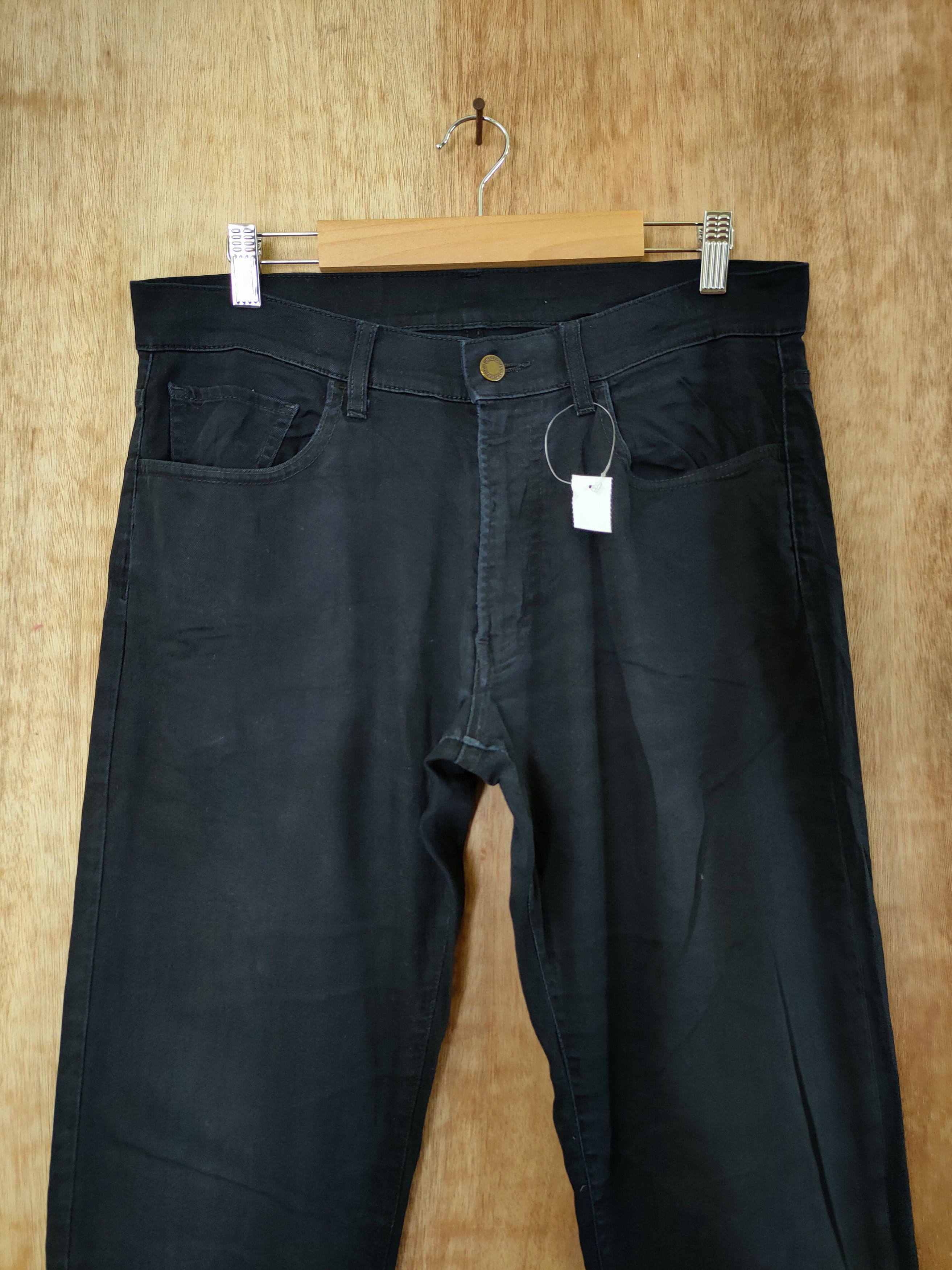 Japanese Brand DL uniqlo black casual streetwear pants japan #46-320 Size US 30 / EU 46 - 3 Thumbnail