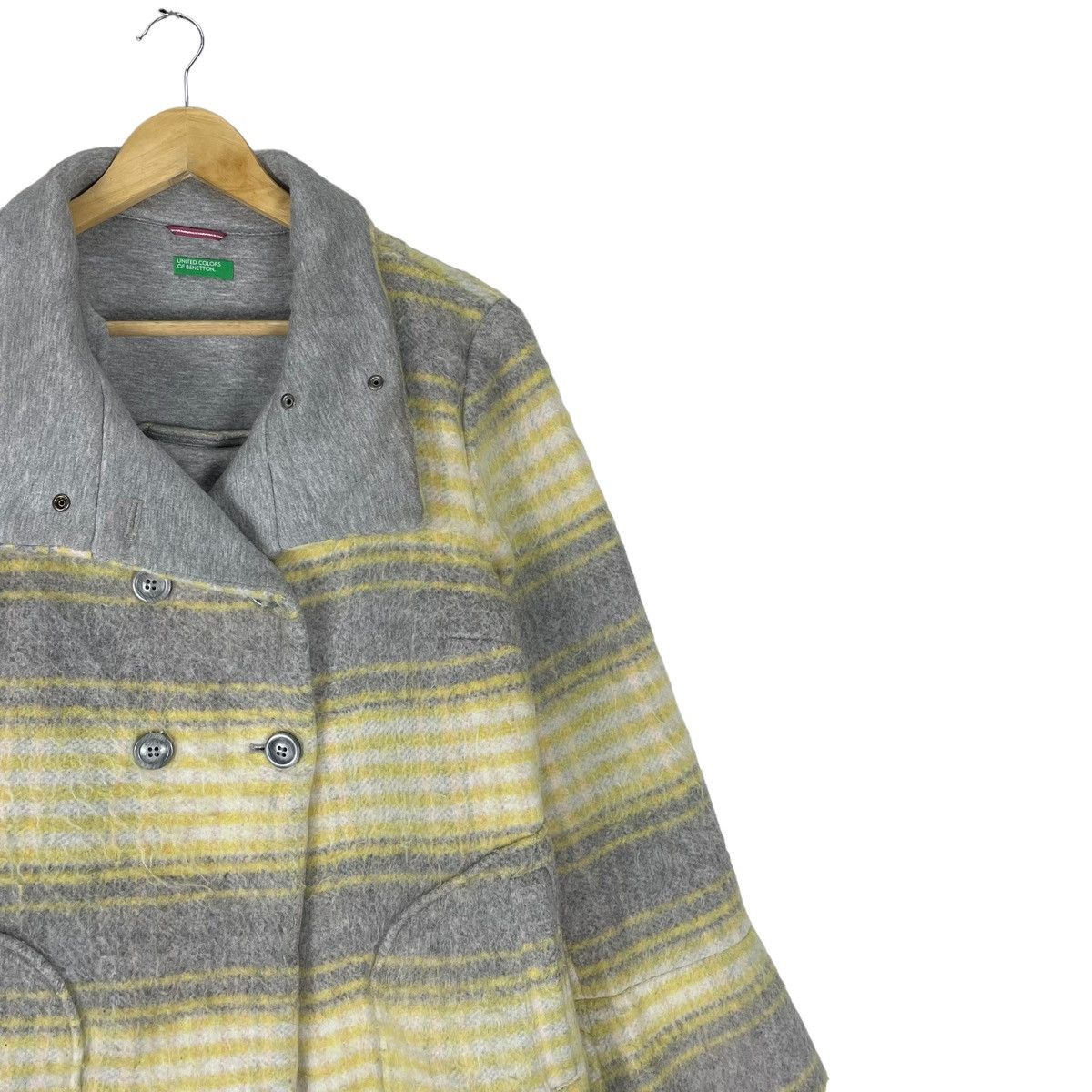 Benetton × United Colors Of Benetton ☀️UNITED COLOURS OF BENETTON STRIPED BUTTON JACKET Size M / US 6-8 / IT 42-44 - 3 Thumbnail