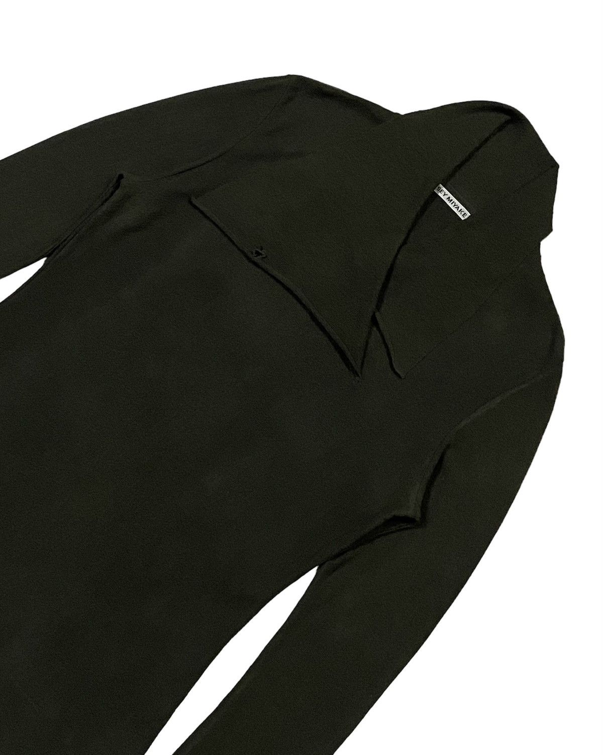 Issey Miyake × Japanese Brand × Pleats Please Issey Miyake Issey Miyake Neck Long Sleeve Shirt With Twisted Collar Size M / US 6-8 / IT 42-44 - 18 Thumbnail