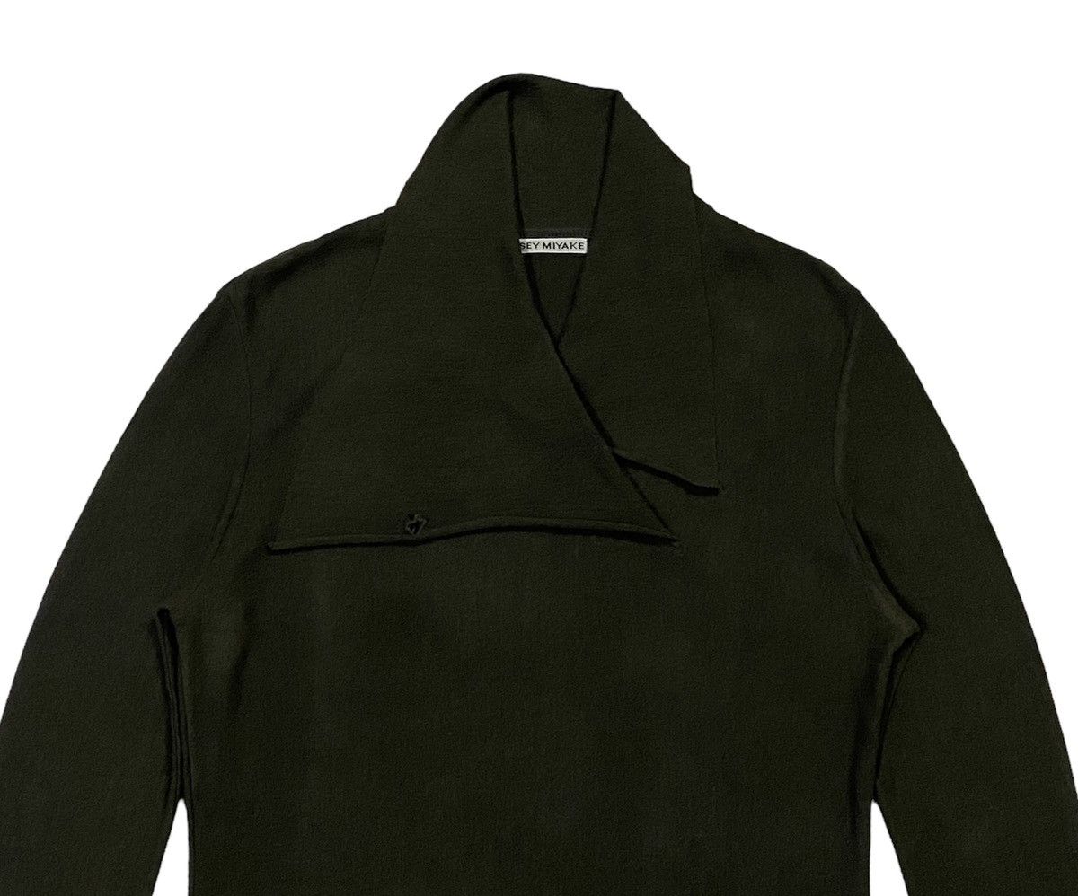Issey Miyake × Japanese Brand × Pleats Please Issey Miyake Issey Miyake Neck Long Sleeve Shirt With Twisted Collar Size M / US 6-8 / IT 42-44 - 13 Thumbnail