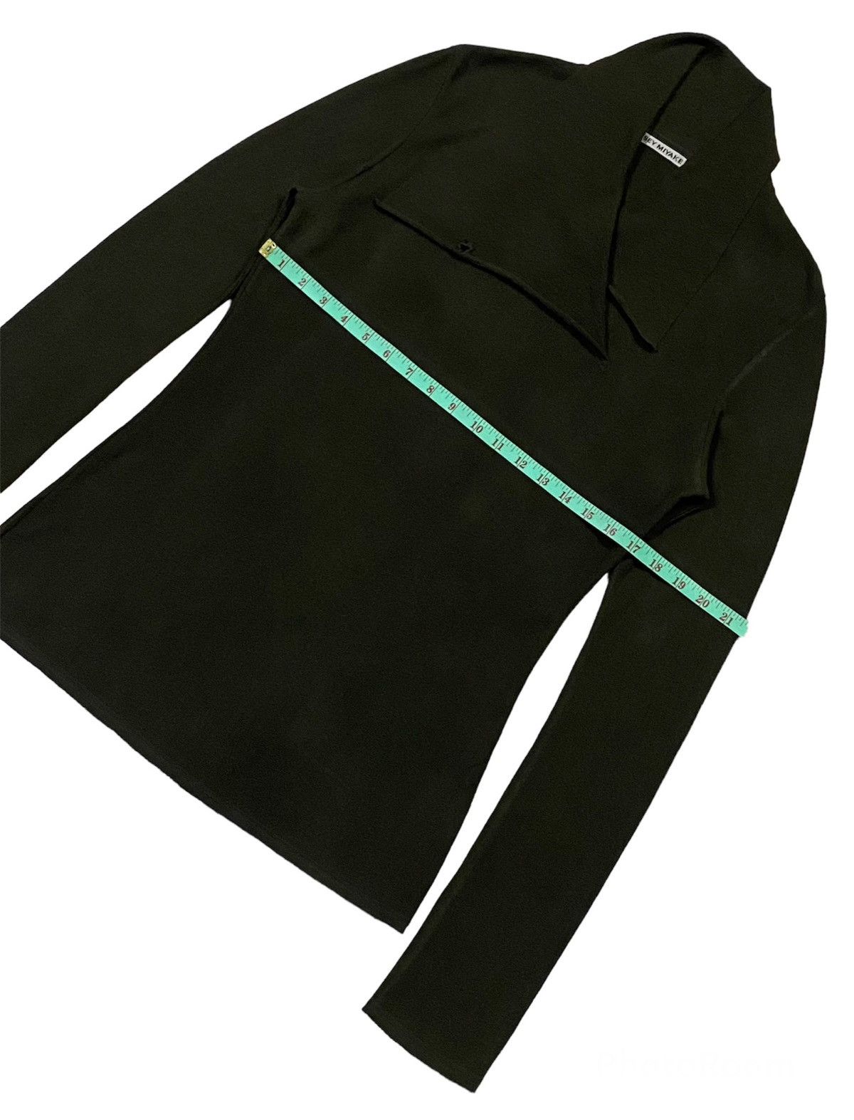 Issey Miyake × Japanese Brand × Pleats Please Issey Miyake Issey Miyake Neck Long Sleeve Shirt With Twisted Collar Size M / US 6-8 / IT 42-44 - 4 Thumbnail
