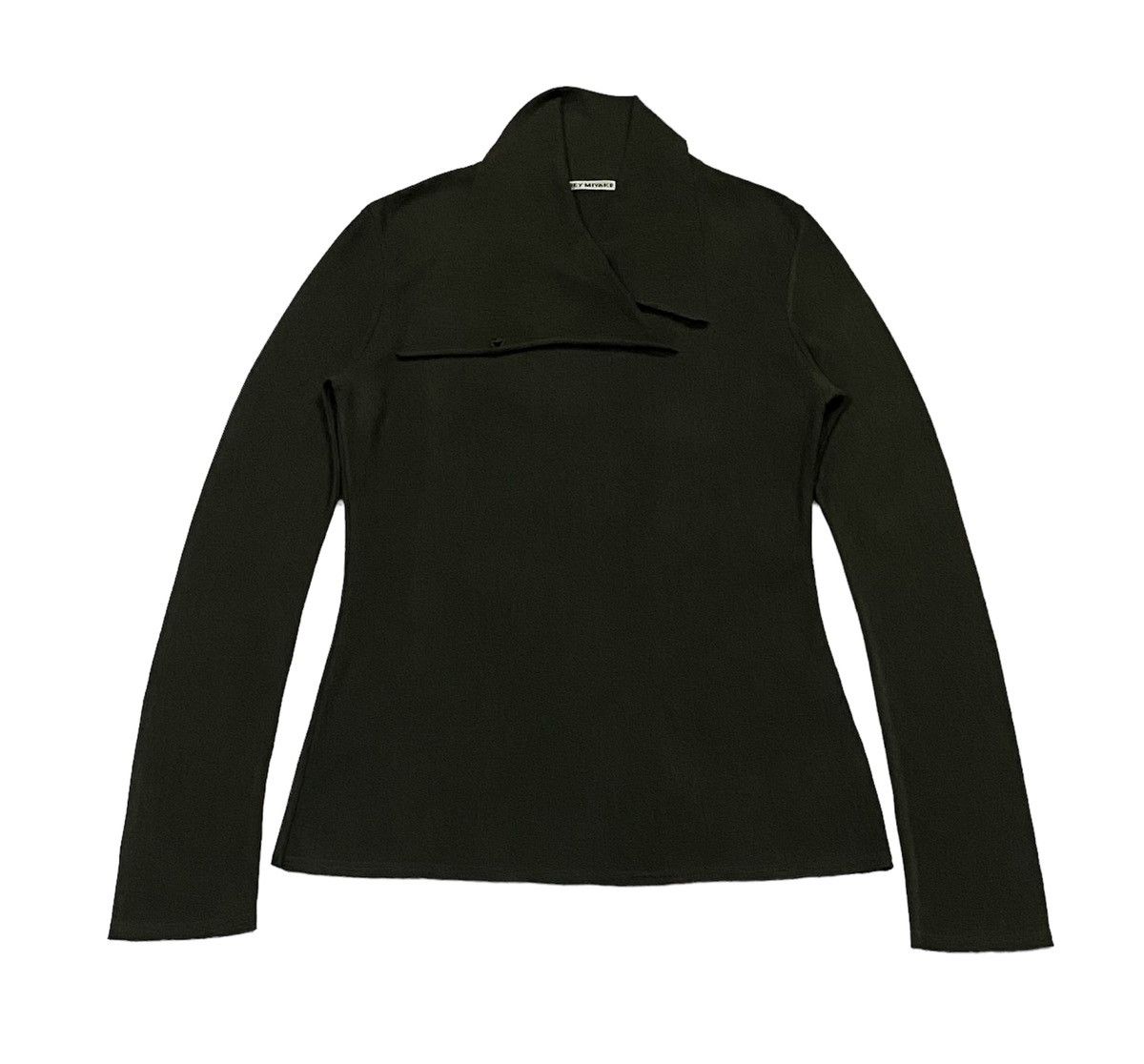 Issey Miyake × Japanese Brand × Pleats Please Issey Miyake Issey Miyake Neck Long Sleeve Shirt With Twisted Collar Size M / US 6-8 / IT 42-44 - 2 Thumbnail