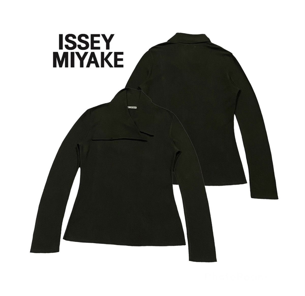 Issey Miyake × Japanese Brand × Pleats Please Issey Miyake Issey Miyake Neck Long Sleeve Shirt With Twisted Collar Size M / US 6-8 / IT 42-44 - 1 Thumbnail