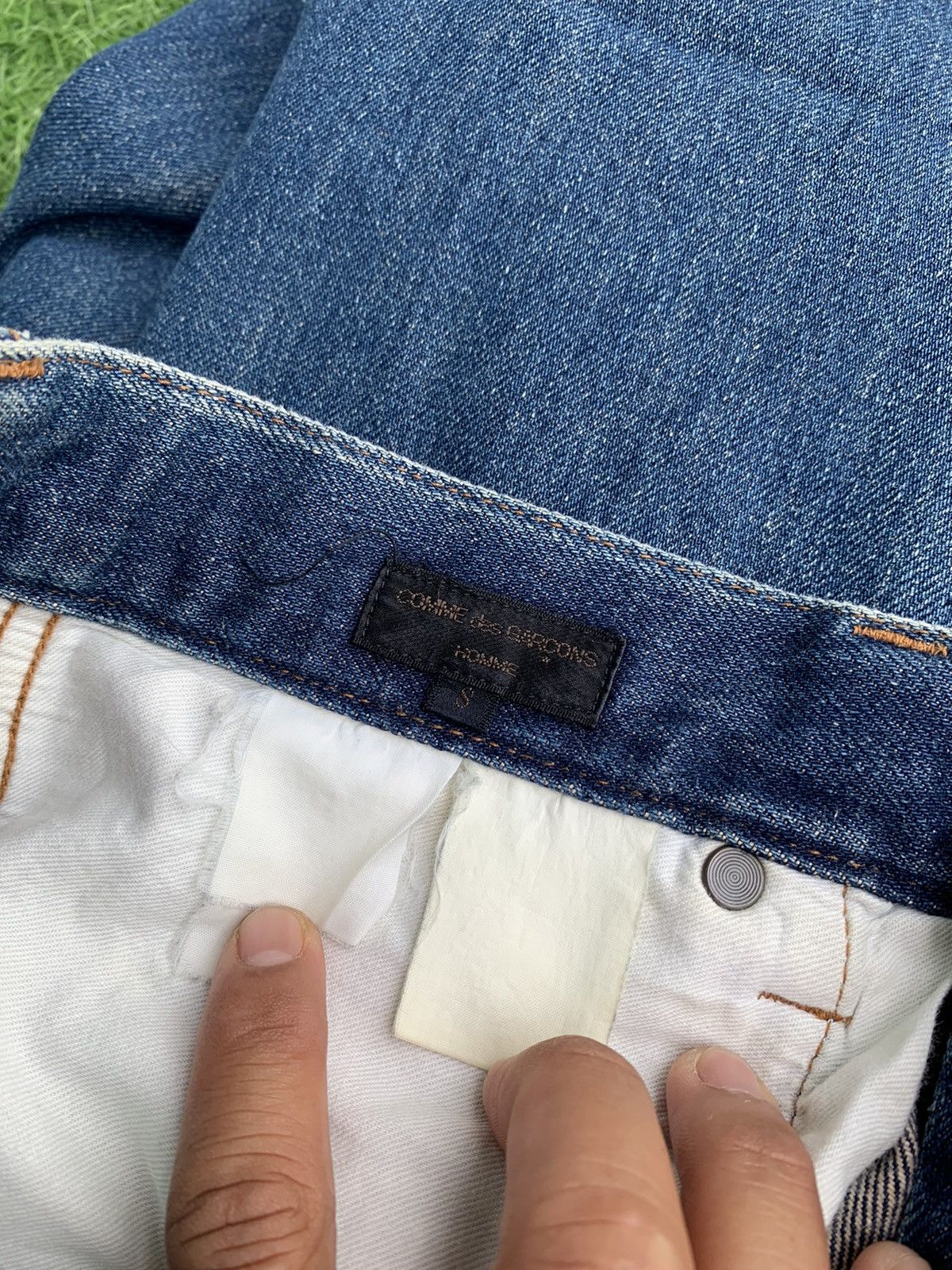 Comme des Garcons Homme Plus COMME DES GARCONS JAPANESE BRAND DENIM PANTS Size US 32 / EU 48 - 3 Thumbnail