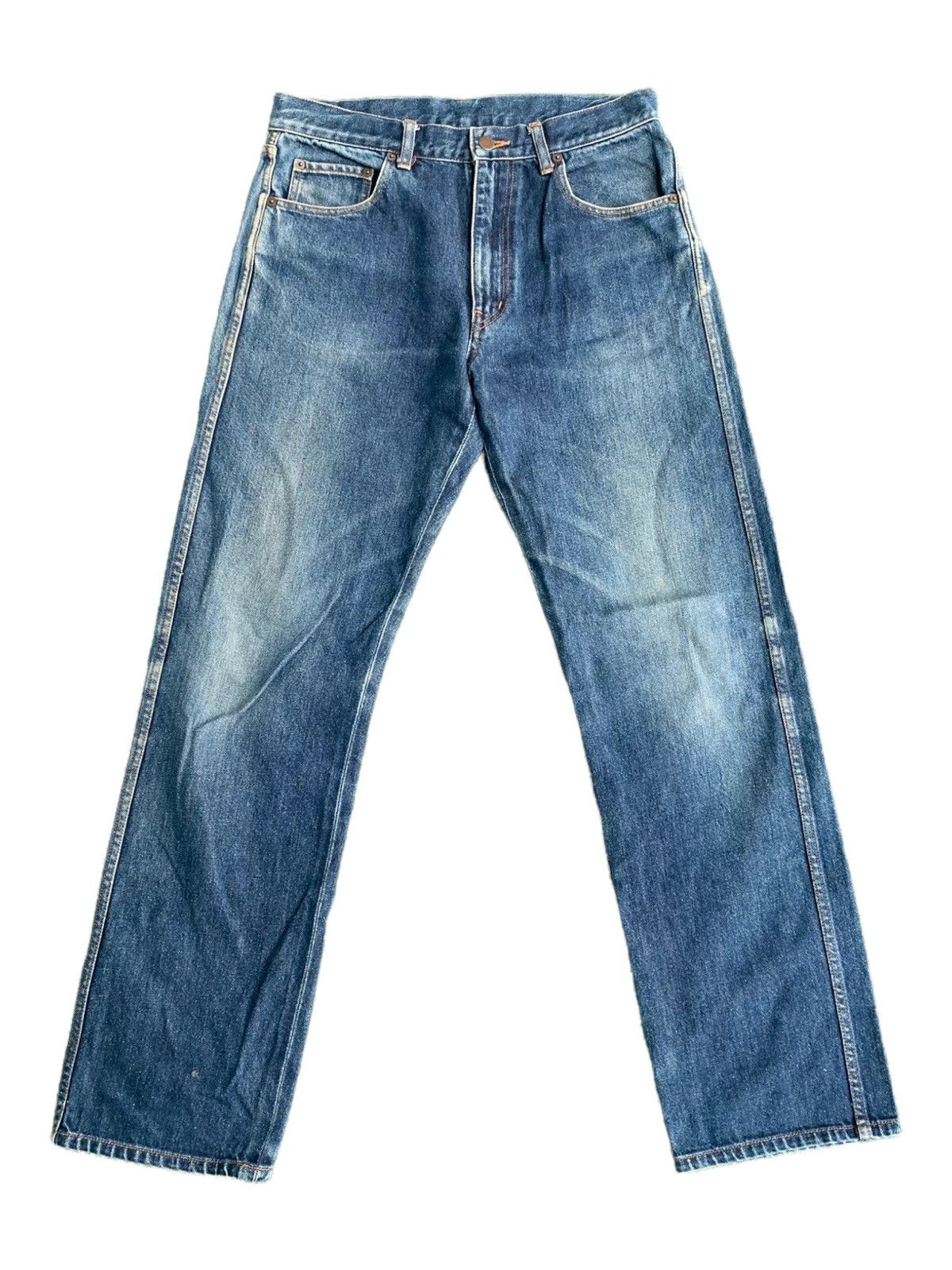 Comme des Garcons Homme Plus COMME DES GARCONS JAPANESE BRAND DENIM PANTS Size US 32 / EU 48 - 1 Thumbnail