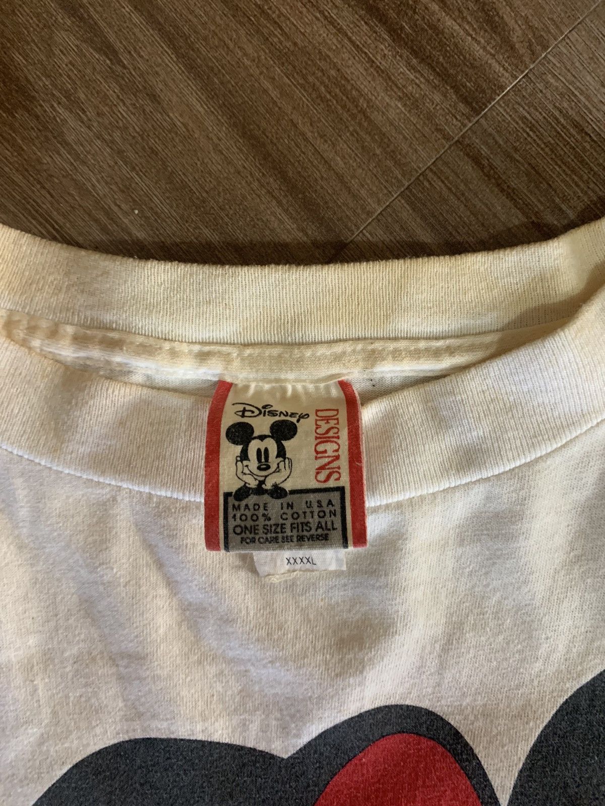 Vintage 1980’s Minnie Mouse Big Logo Back and front