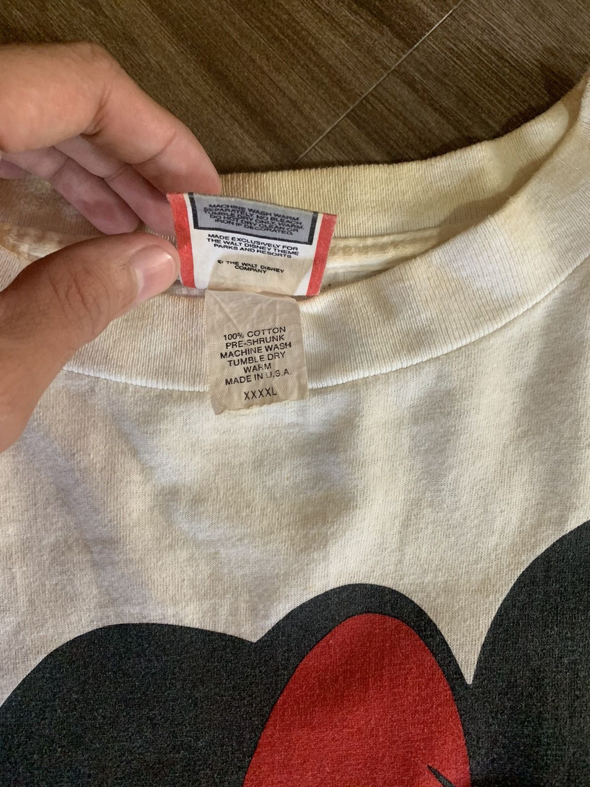 Vintage 1980’s Minnie Mouse Big Logo Back and front