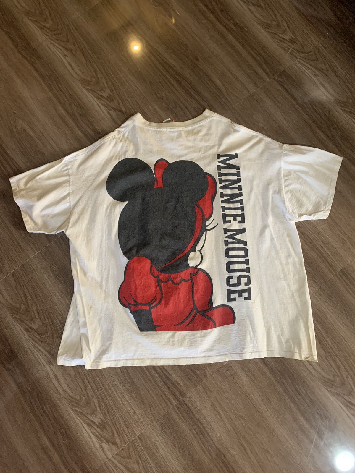 Vintage 1980’s Minnie Mouse Big Logo Back and front