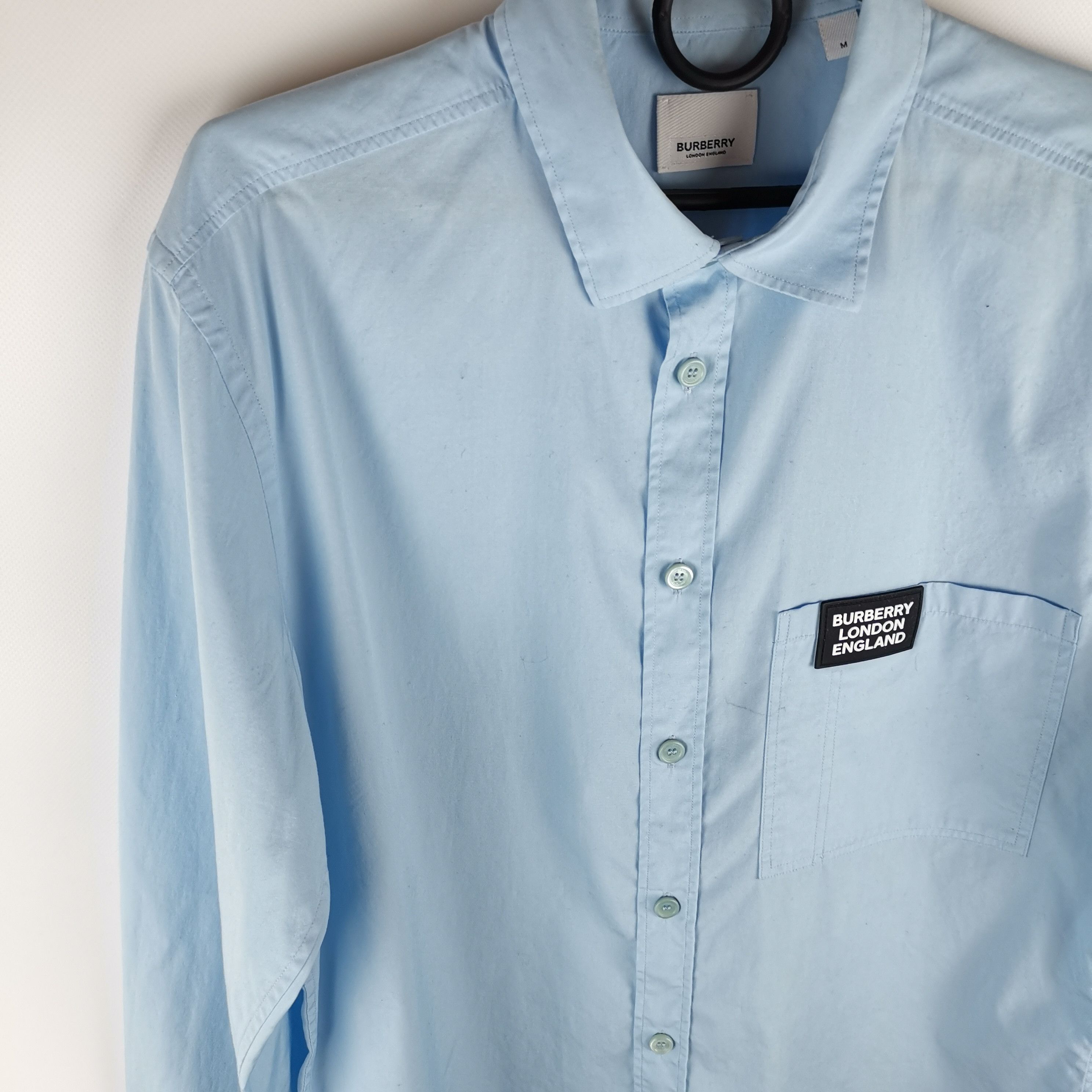 Burberry Burberry London England blue shirt size M Size US M / EU 48-50 / 2 - 4 Thumbnail