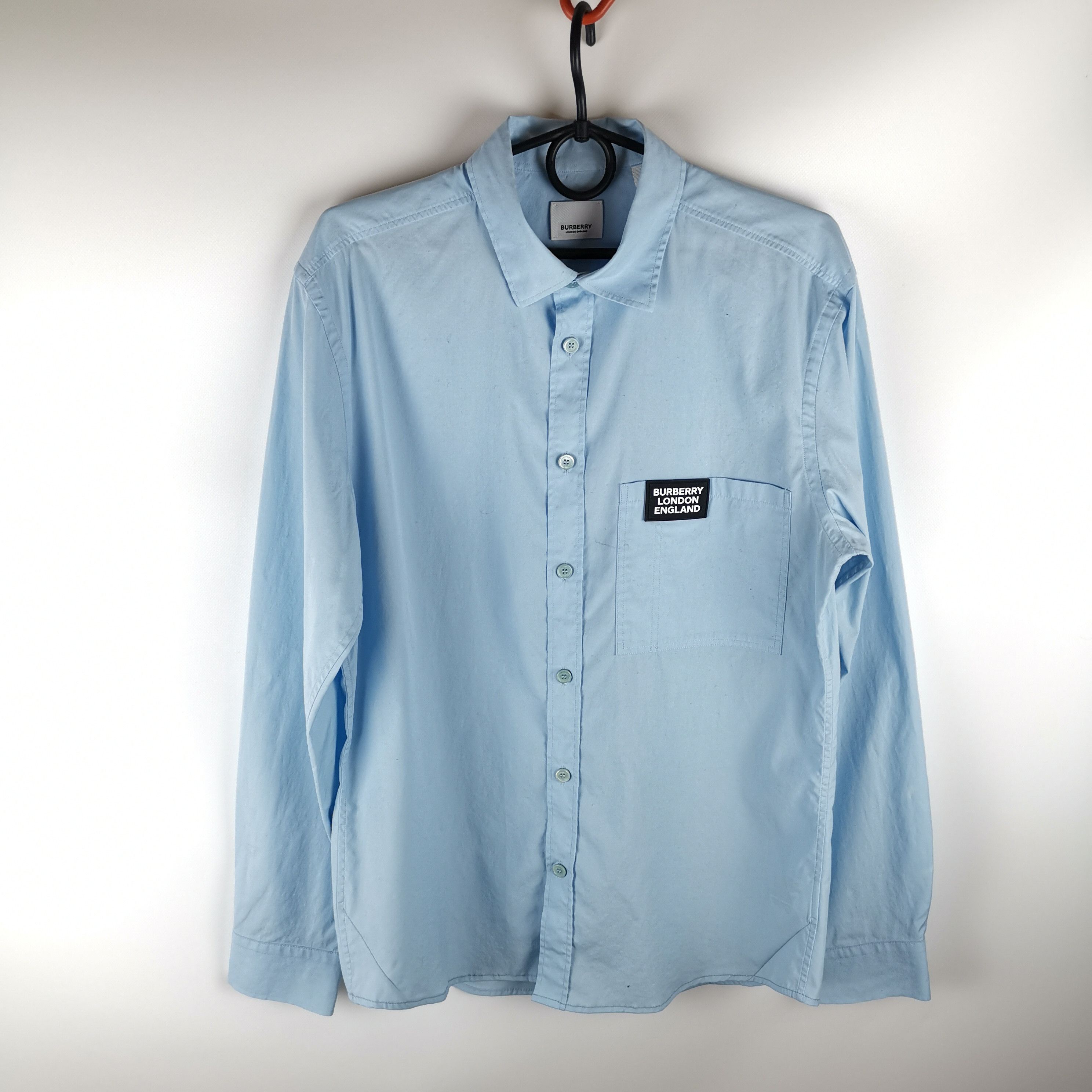 Burberry Burberry London England blue shirt size M Size US M / EU 48-50 / 2 - 1 Thumbnail