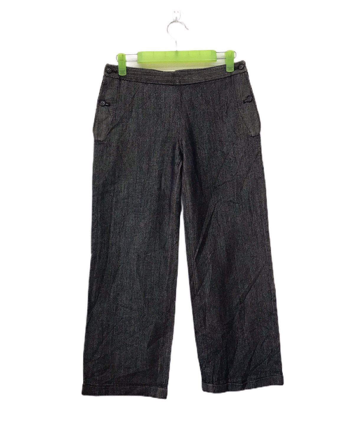 Issey Miyake × Japanese Brand × Tsumori Chisato Vtg 90s Tsumori Chisato indigo trouser pant side button Size US 28 / EU 44 - 1 Thumbnail