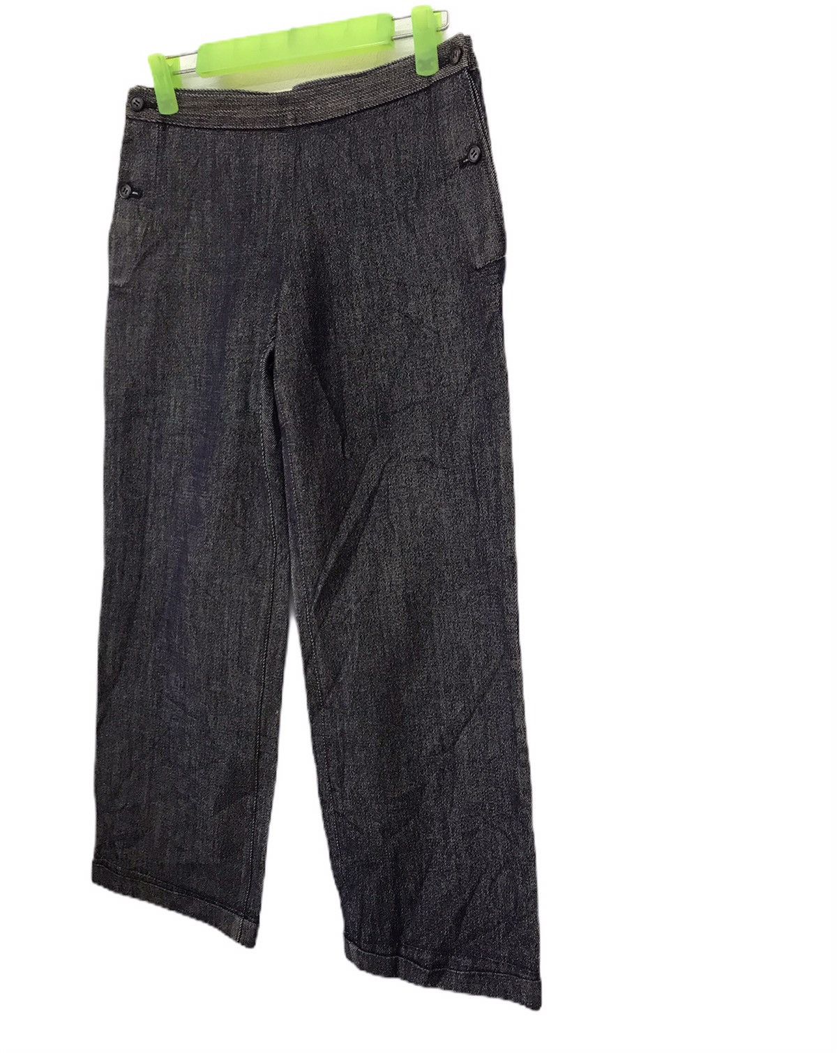 Issey Miyake × Japanese Brand × Tsumori Chisato Vtg 90s Tsumori Chisato indigo trouser pant side button Size US 28 / EU 44 - 2 Thumbnail