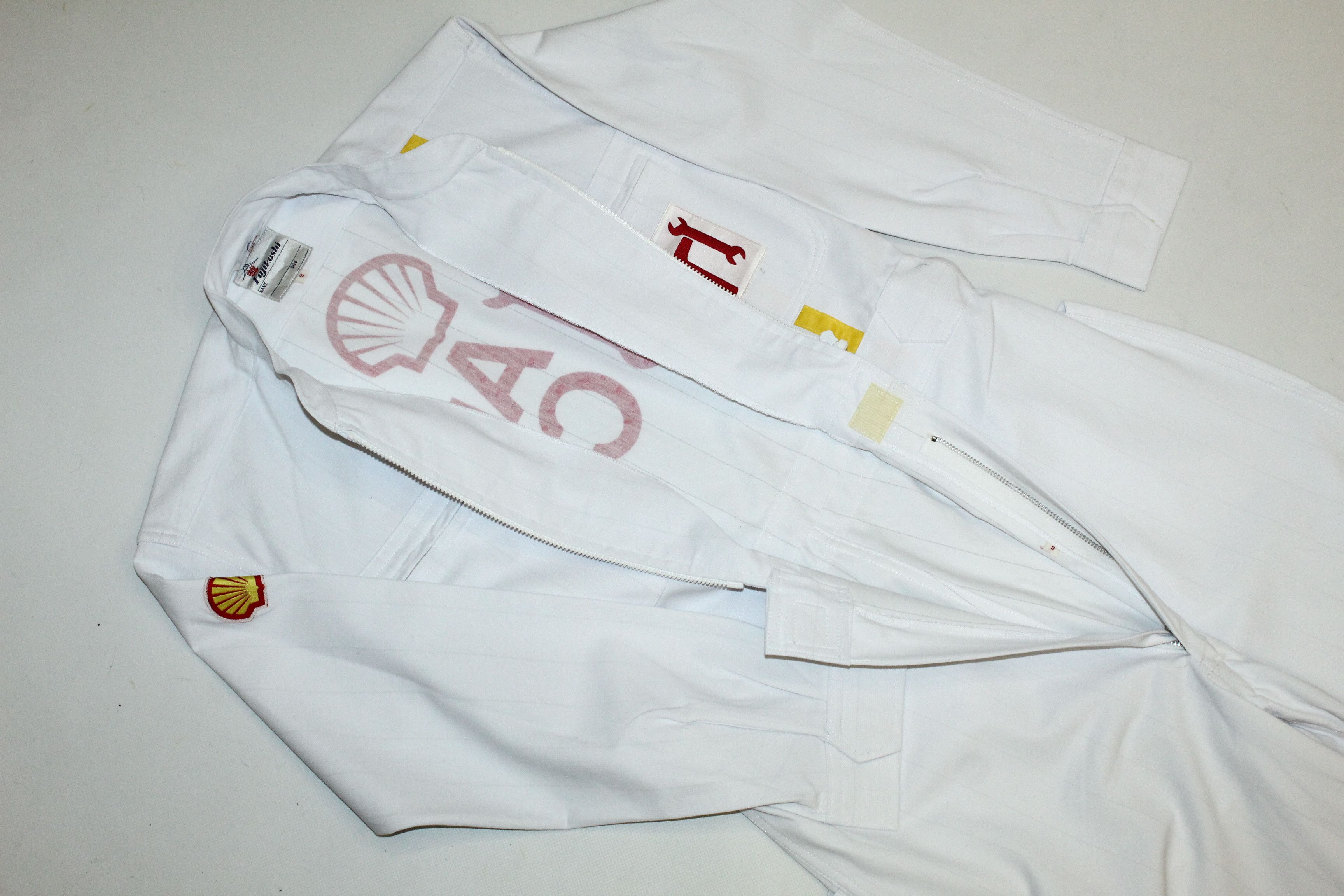 Sports Specialties Fujikoshi Japan Shell Support Ferrari F-1 Team Work Coverall Size US 32 / EU 48 - 6 Thumbnail