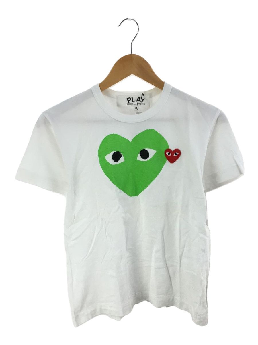 Short Sleeve T-Shirts White Hearts Logo Cotton Crew Neck