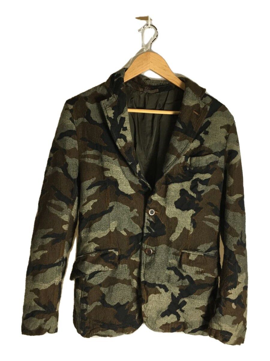 Jacket Brown Camouflage Wool Tailored