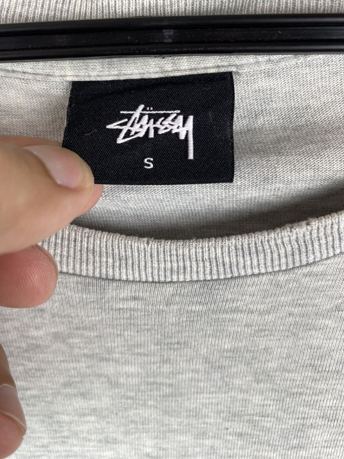 Stussy × Vintage Vtg 90s STUSSY Crest logo long sleeve shirt Size US S / EU 44-46 / 1 - 6 Thumbnail