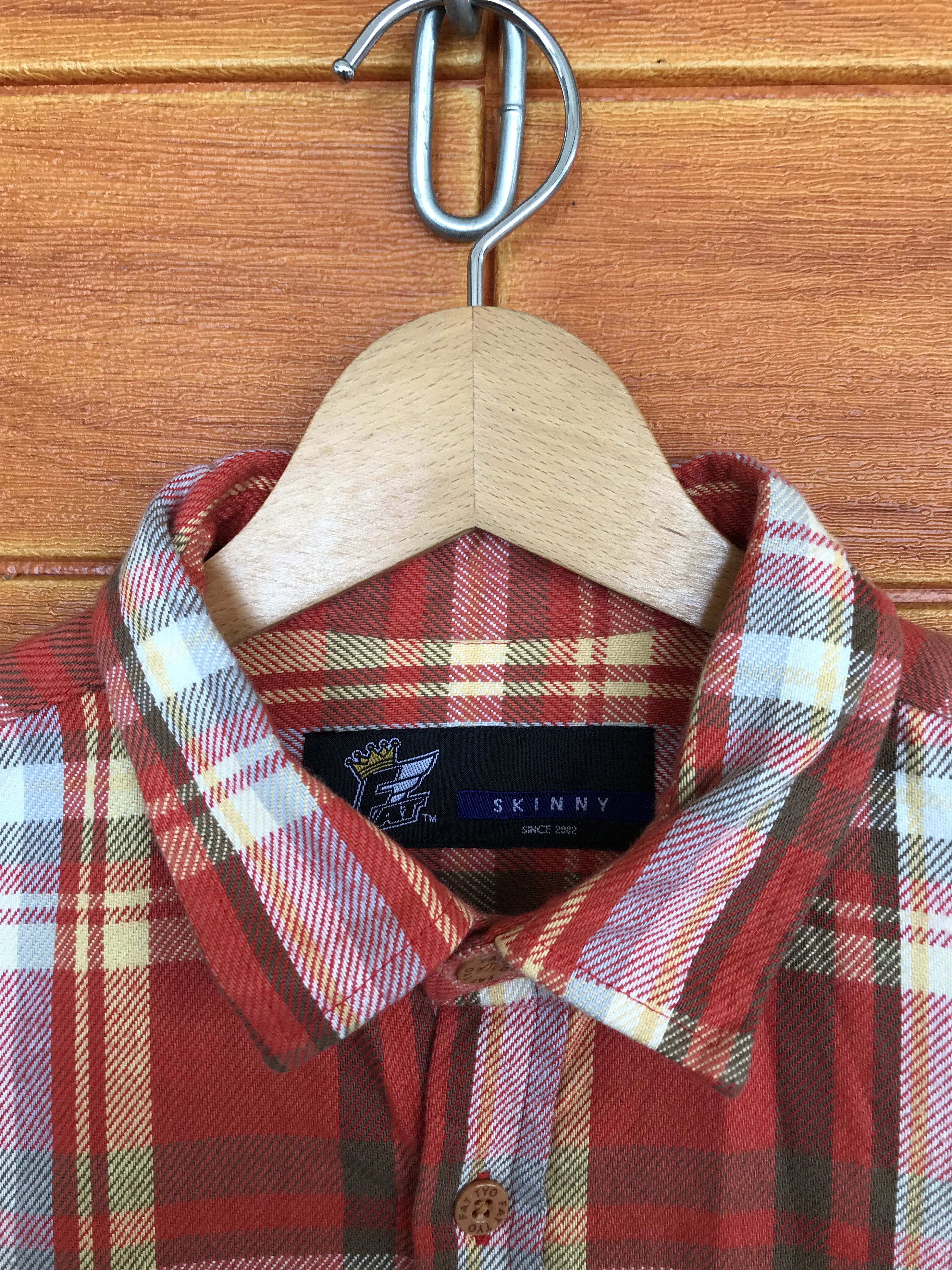Fat Tokyo Vintage Y2k Fat Tokyo Japan Checkered Plaid Flannel Shirt Size US L / EU 52-54 / 3 - 6 Thumbnail