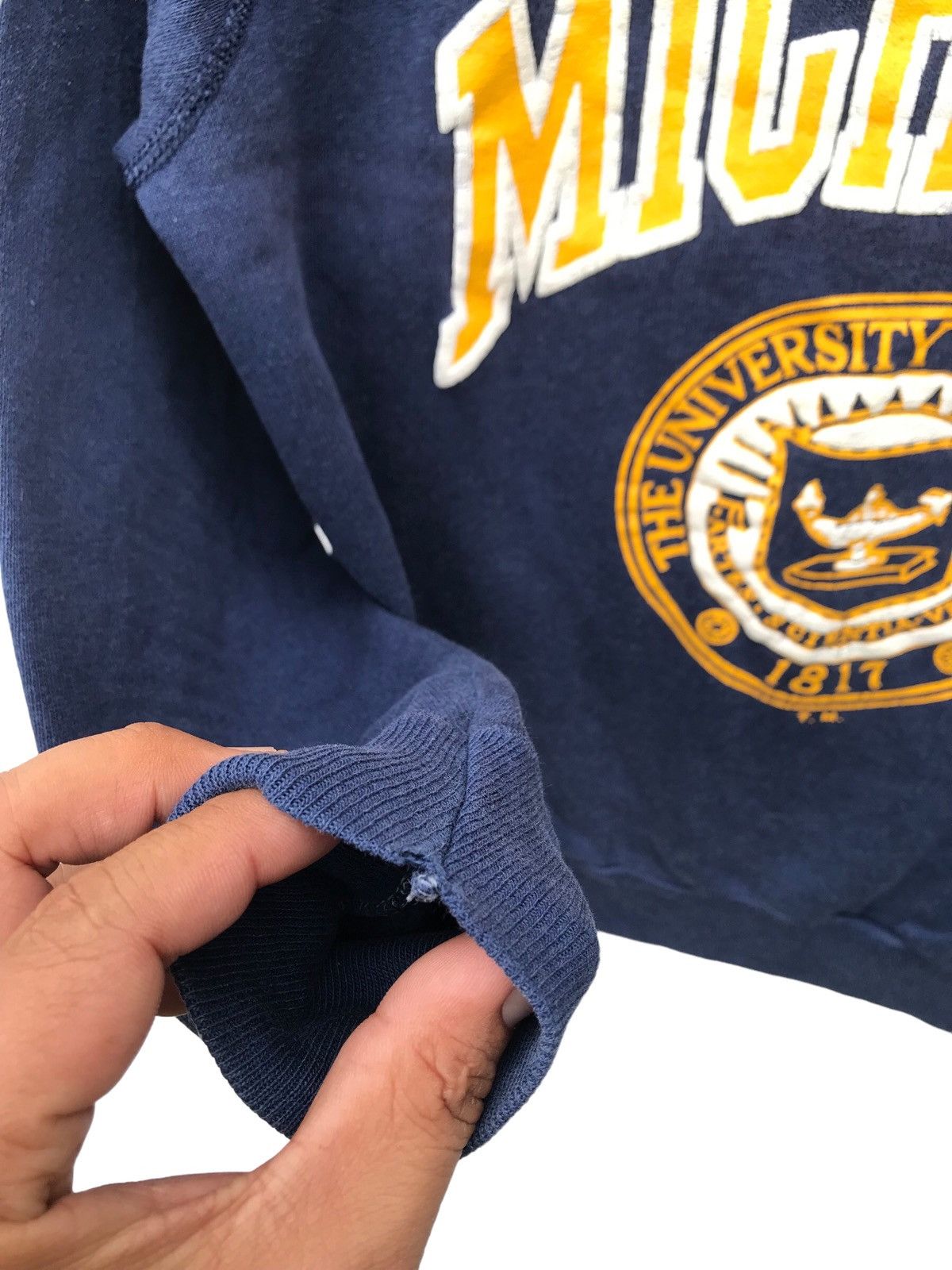 Vintage Vintage 80s University of Michigan Pullover Sweater Size US S / EU 44-46 / 1 - 6 Thumbnail