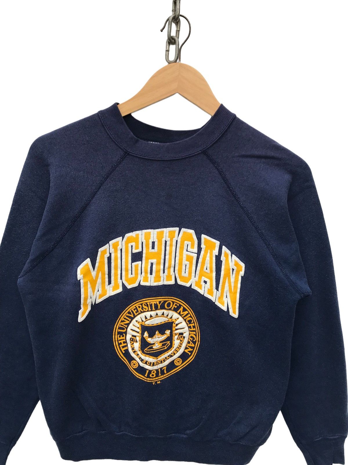 Vintage Vintage 80s University of Michigan Pullover Sweater Size US S / EU 44-46 / 1 - 3 Thumbnail