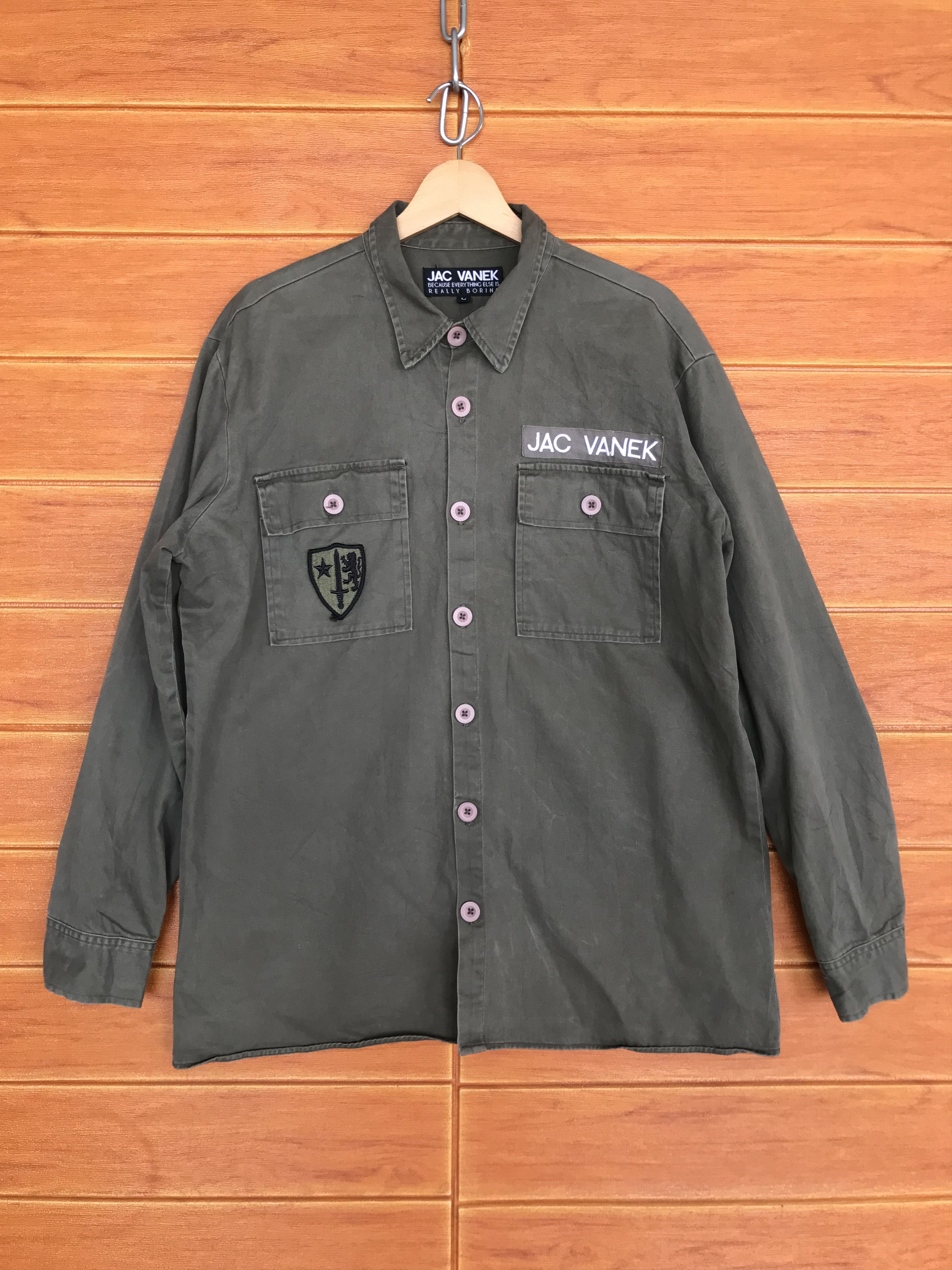 Other Jac Vanek USA Army OG-107 Utility Shirt Size US L / EU 52-54 / 3 - 2 Thumbnail