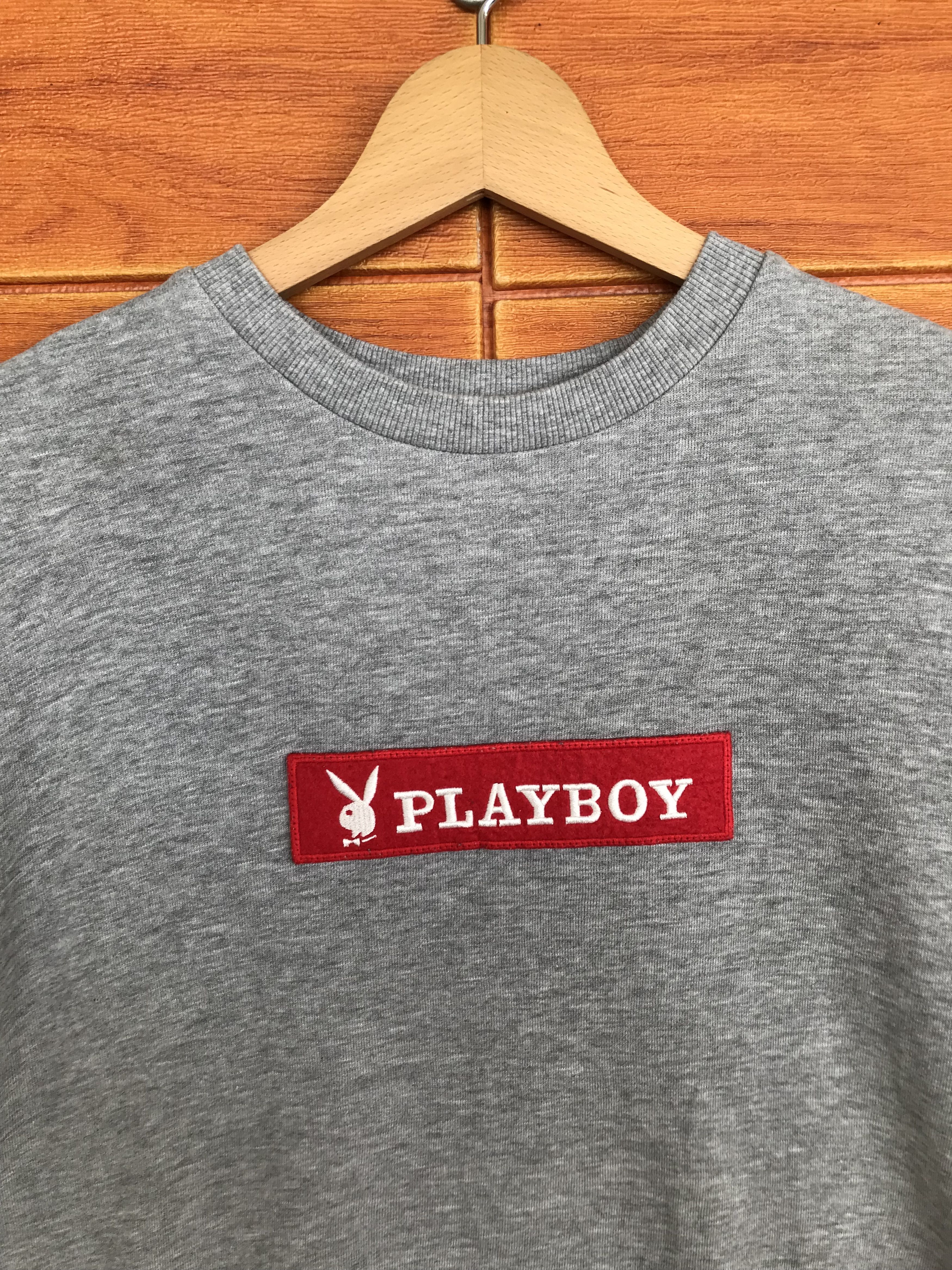 Playboy Vintage Playboy Box Logo Sweatshirt Size US M / EU 48-50 / 2 - 2 Thumbnail
