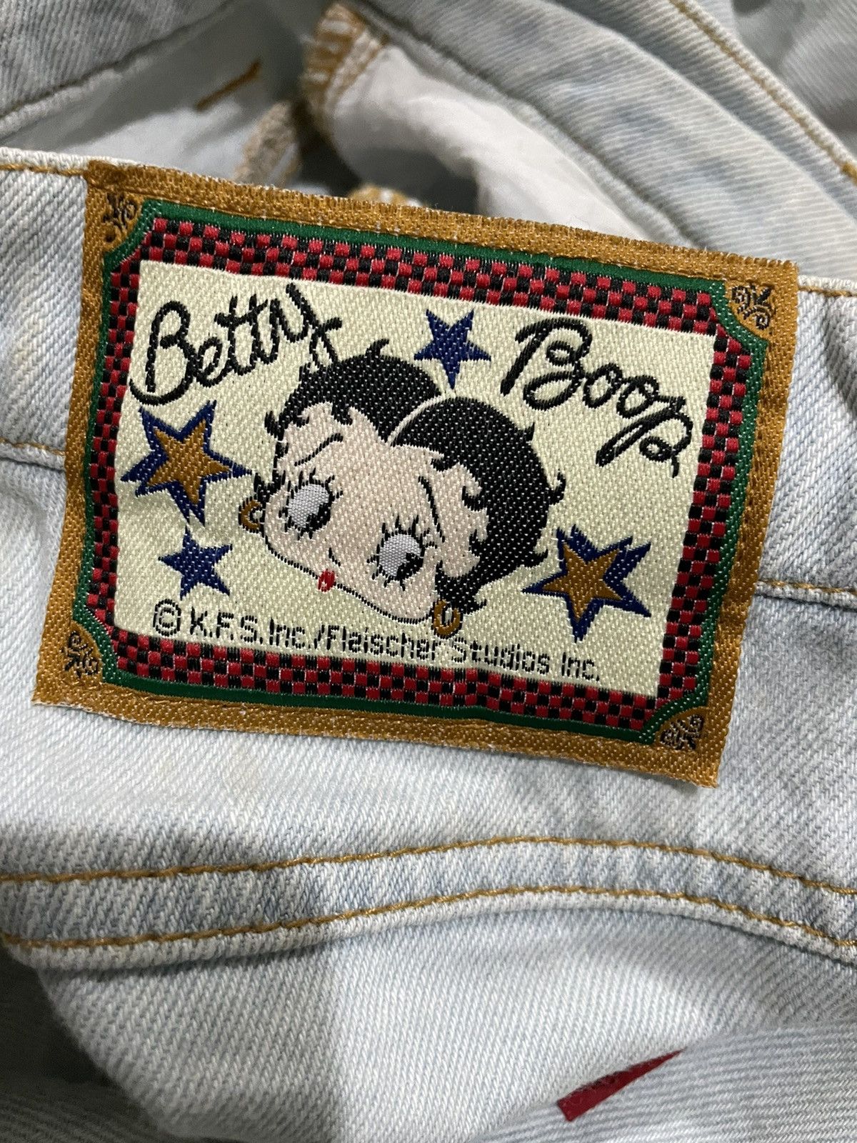 Anime × Cartoon Network Rare 70s Betty Boop Character Art Scovil Button Jeans Size 26" / US 2 / IT 38 - 8 Thumbnail