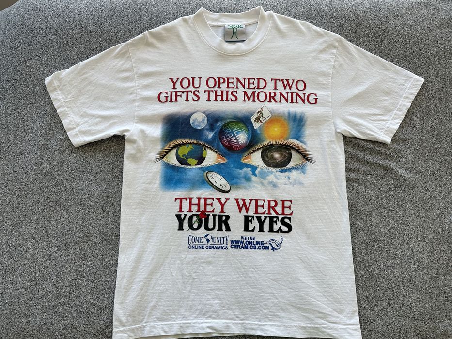 Online Ceramics Online Ceramics Two Gifts White Tee Grailed