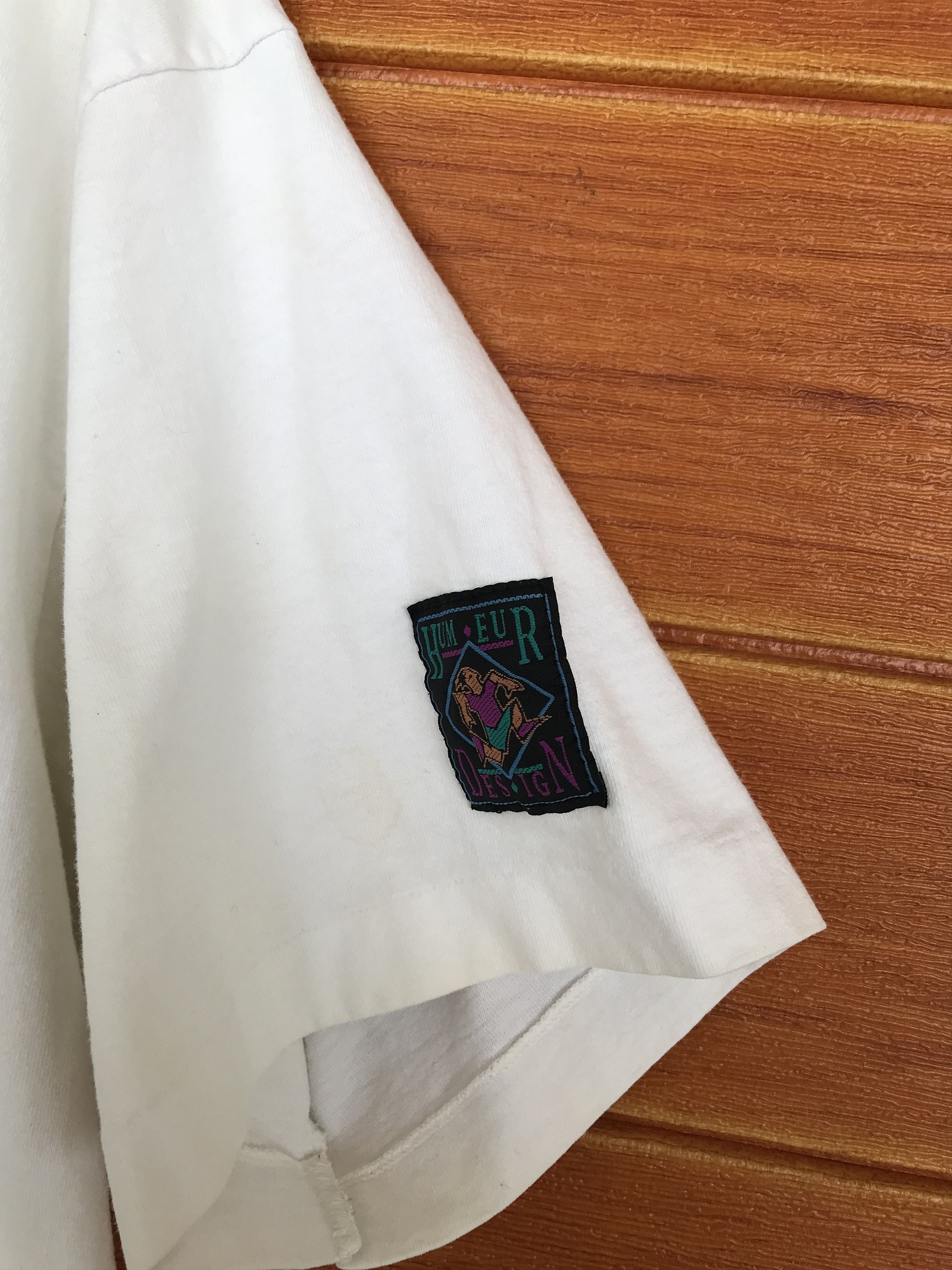 Vintage Vintage 90s USB Humeur Design Artwork T-Shirt Size US L / EU 52-54 / 3 - 3 Thumbnail