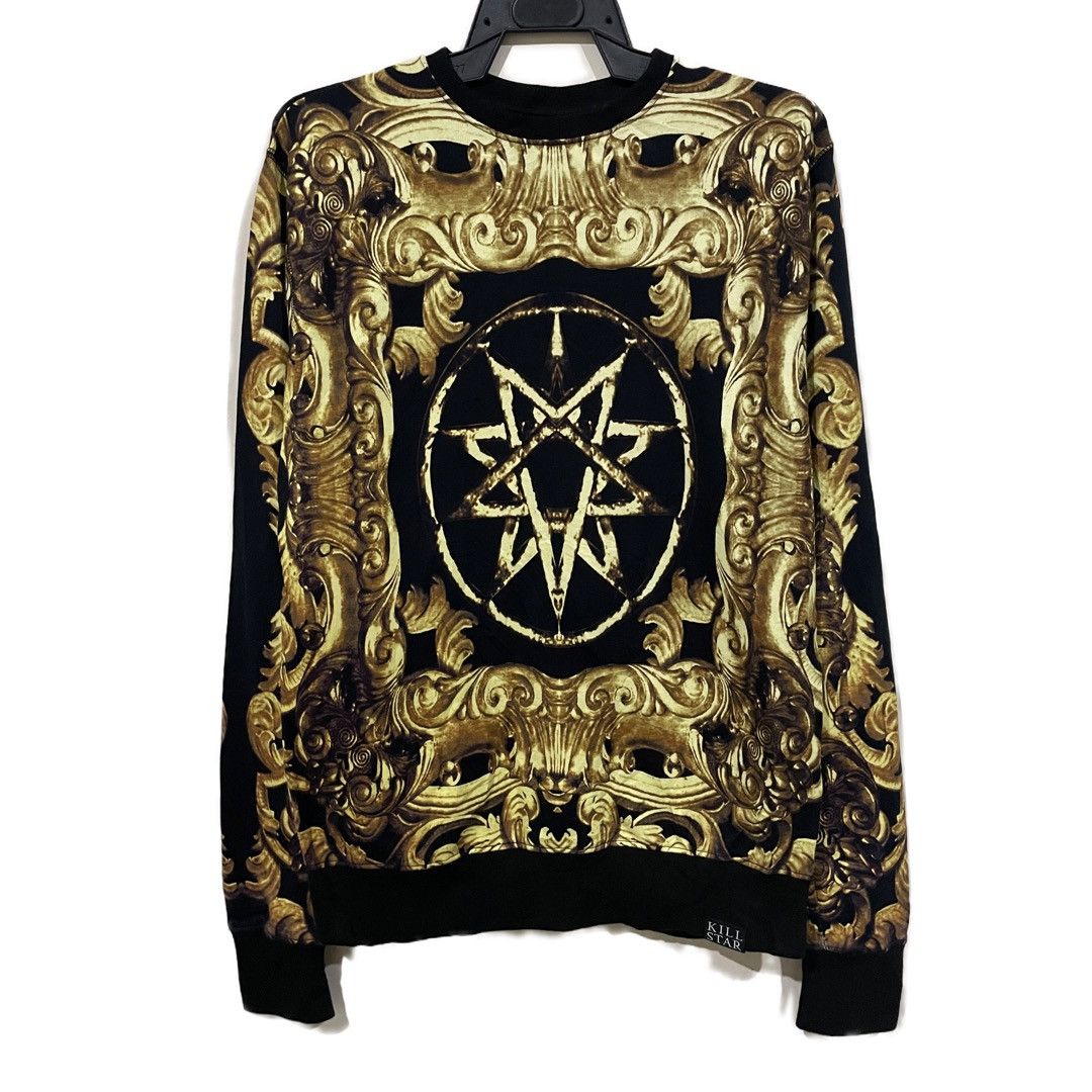 Japanese Brand KillStar 666 Satan Messiah Total Thrash Haute Couture Jumper Size US M / EU 48-50 / 2 - 1 Thumbnail