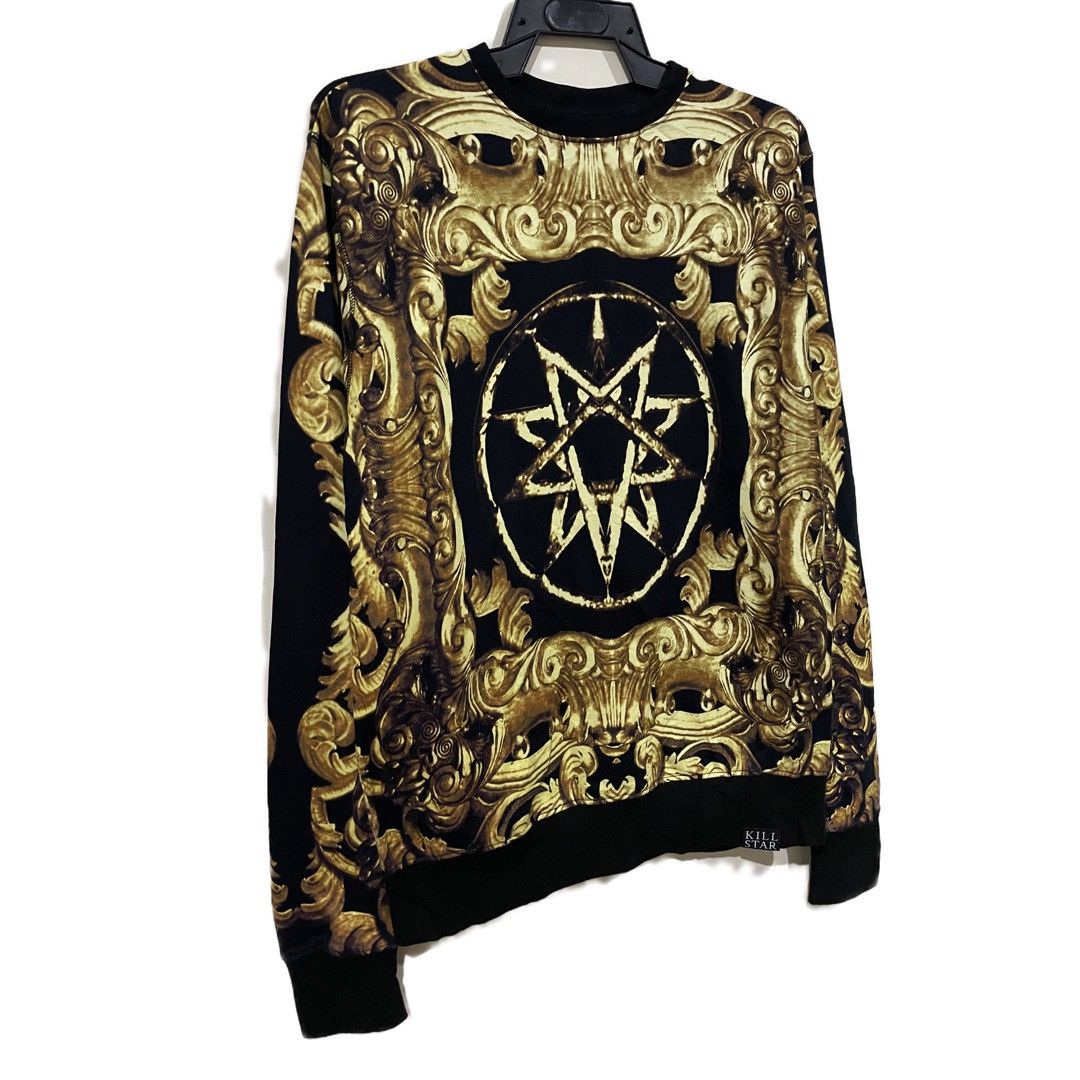 Japanese Brand KillStar 666 Satan Messiah Total Thrash Haute Couture Jumper Size US M / EU 48-50 / 2 - 3 Thumbnail