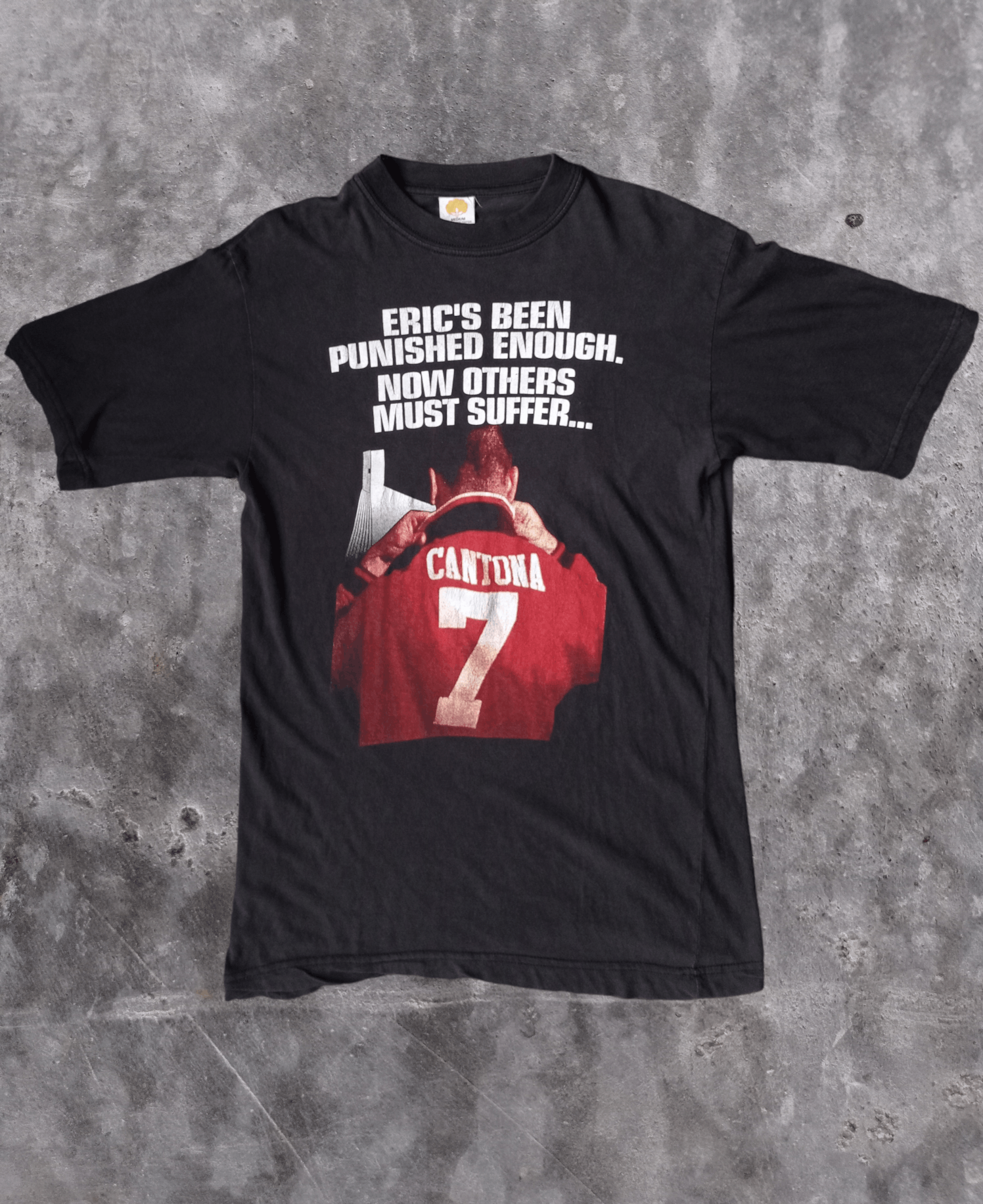 Maillot de football vintage Eric Cantona homme fan taille L