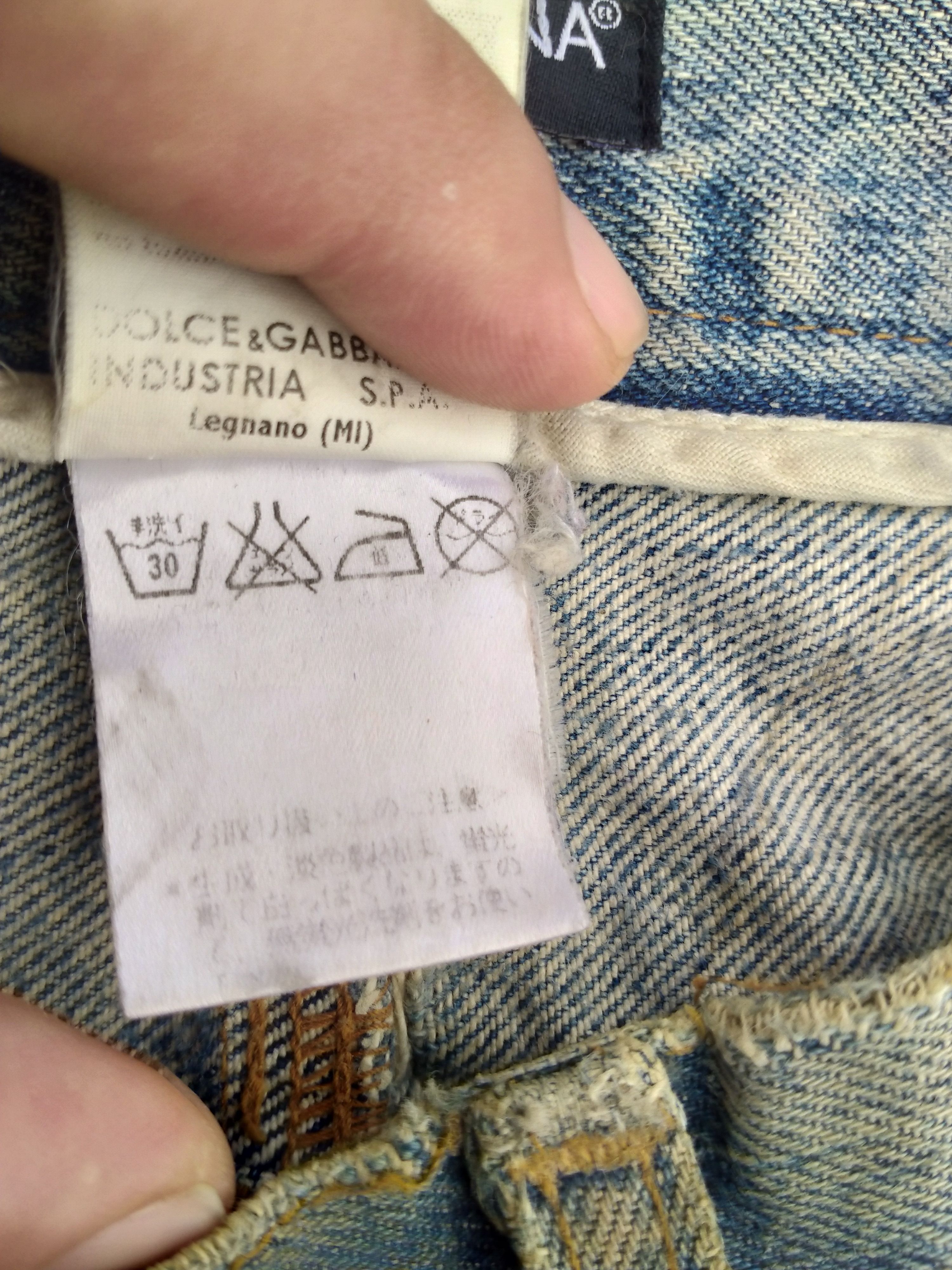 Dolce & Gabbana DISTRESSED DOLCE&GABBANA NON SELVEDGE DENIM Size US 32 / EU 48 - 7 Thumbnail