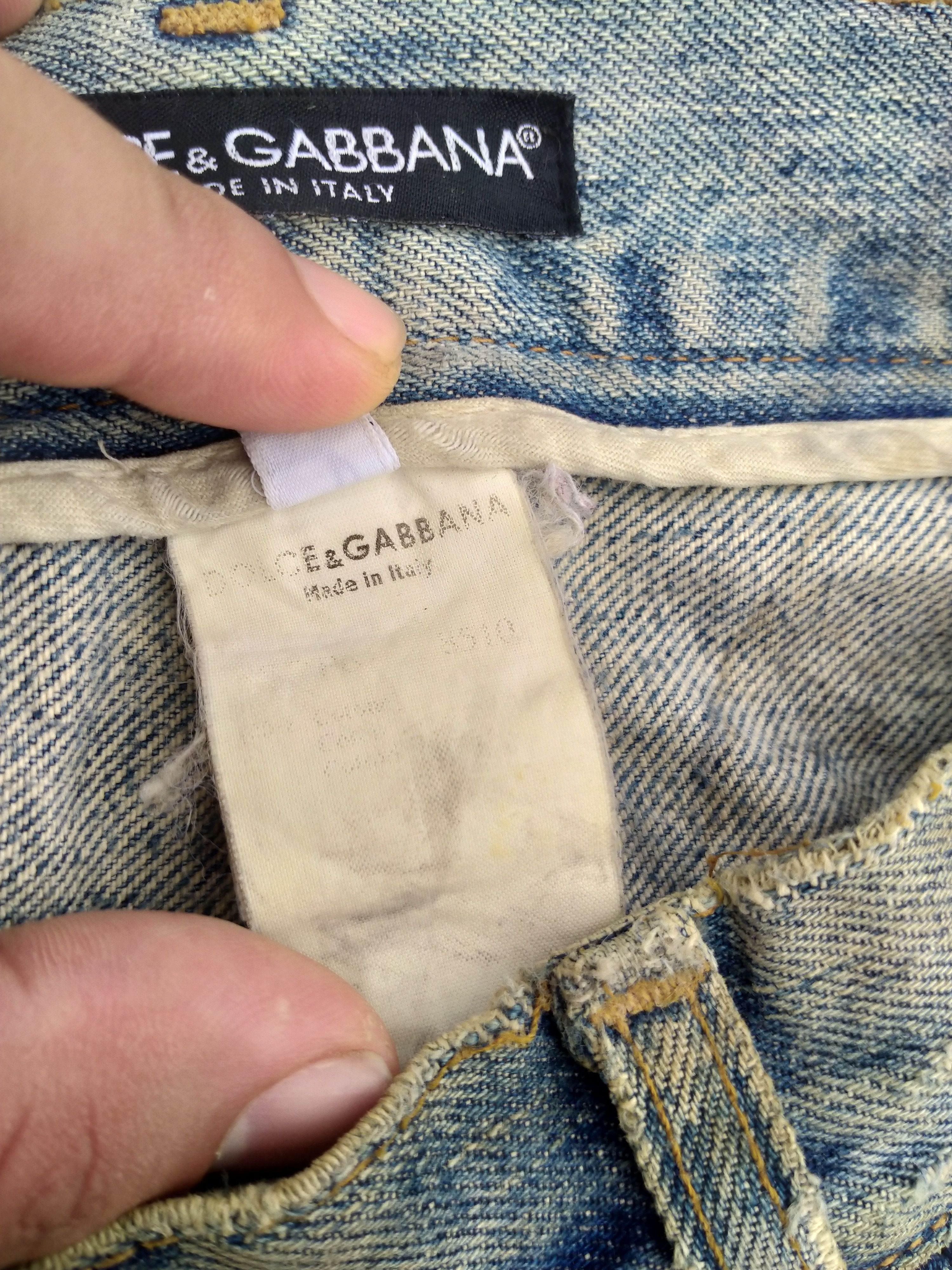Dolce & Gabbana DISTRESSED DOLCE&GABBANA NON SELVEDGE DENIM Size US 32 / EU 48 - 5 Thumbnail