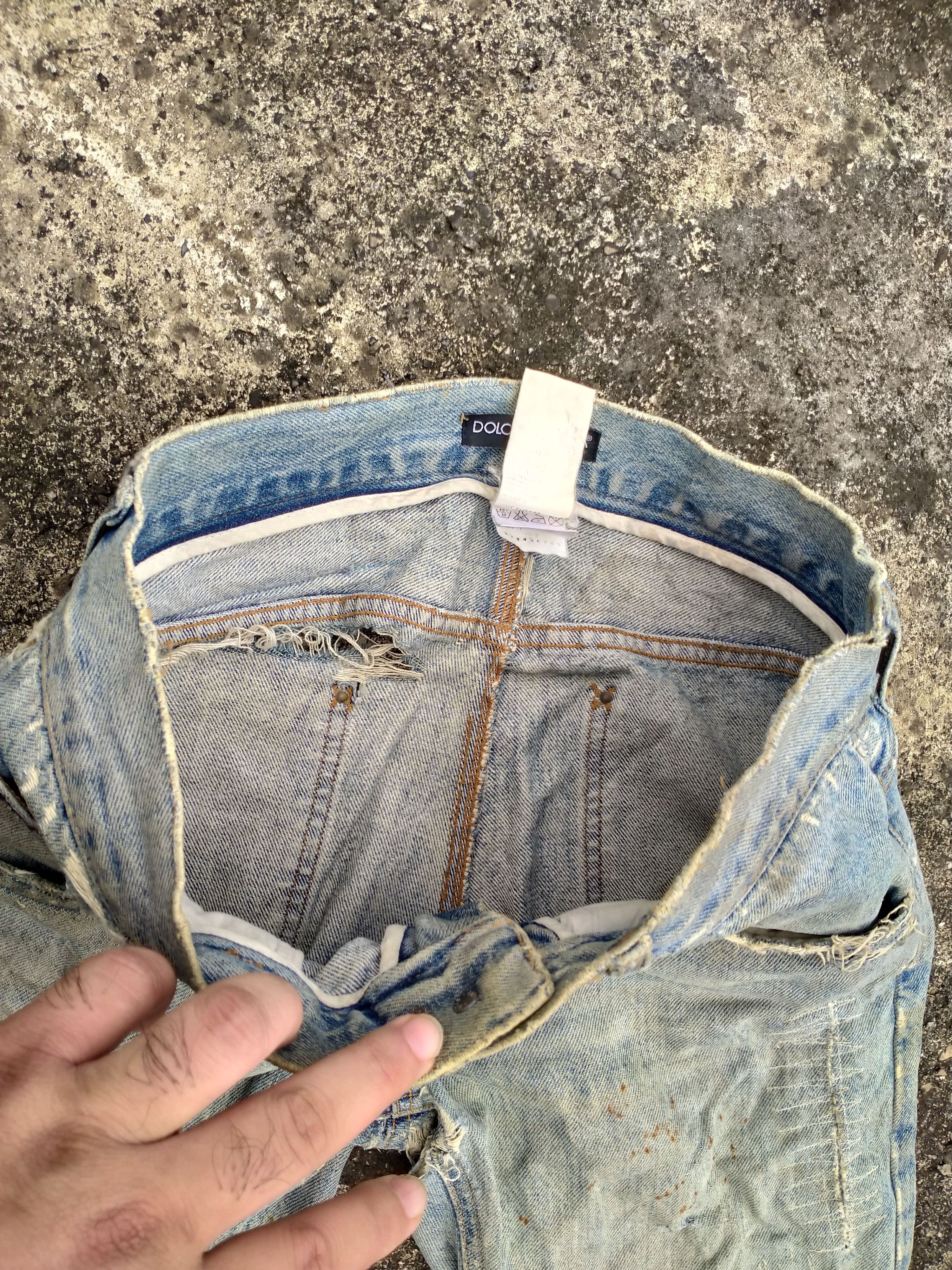 Dolce & Gabbana DISTRESSED DOLCE&GABBANA NON SELVEDGE DENIM Size US 32 / EU 48 - 9 Thumbnail