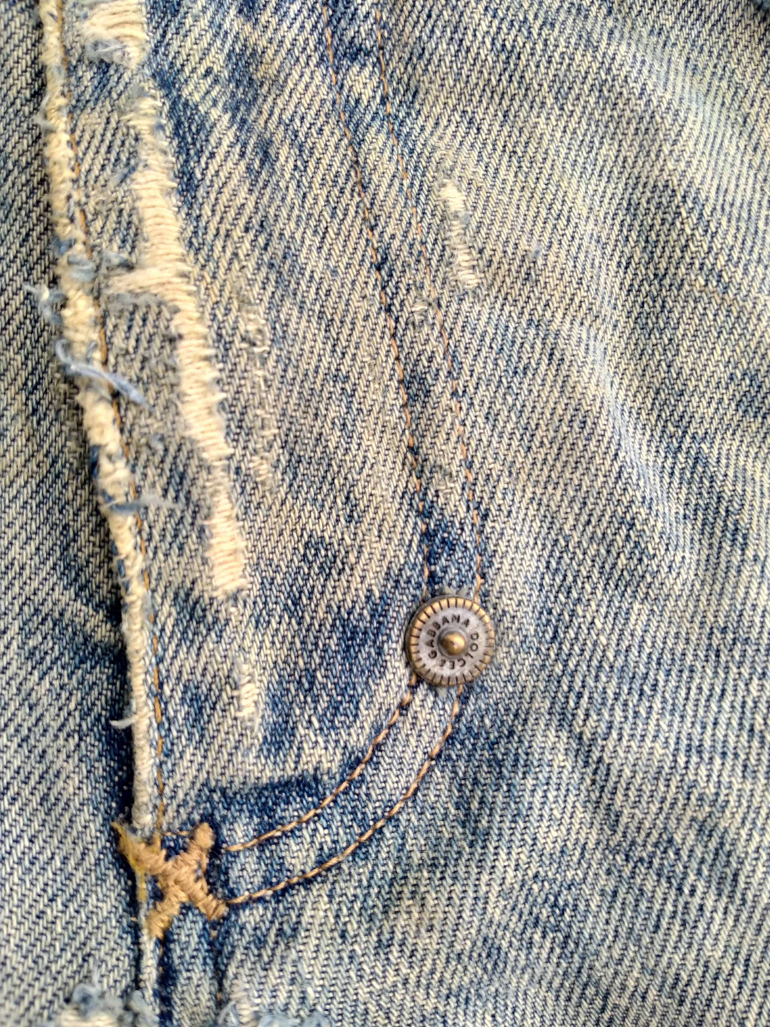 Dolce & Gabbana DISTRESSED DOLCE&GABBANA NON SELVEDGE DENIM Size US 32 / EU 48 - 13 Thumbnail