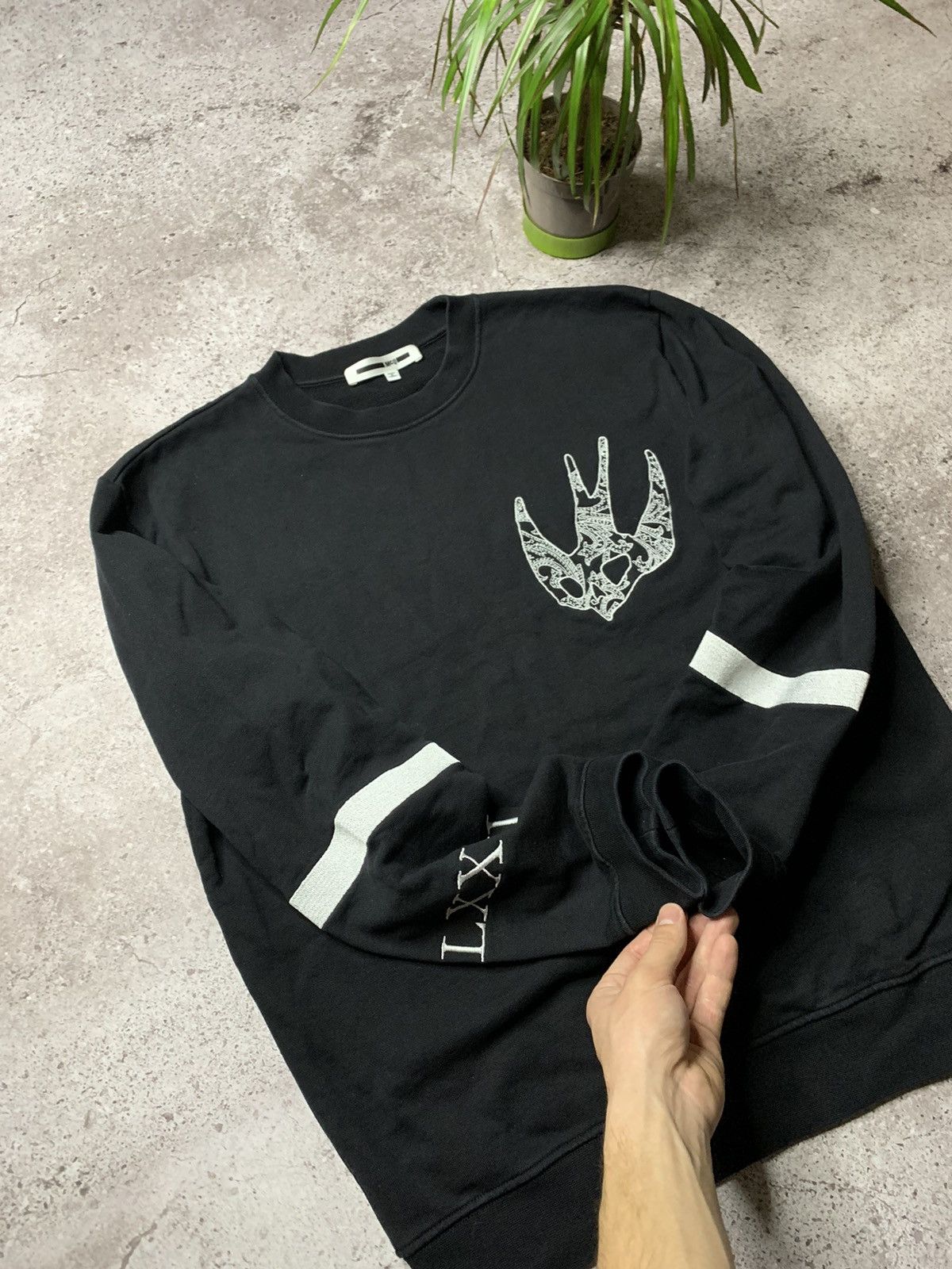Alexander McQueen × MCQ McQ Alexander McQueen Swallows Sweatshirt Black Size US L / EU 52-54 / 3 - 4 Thumbnail