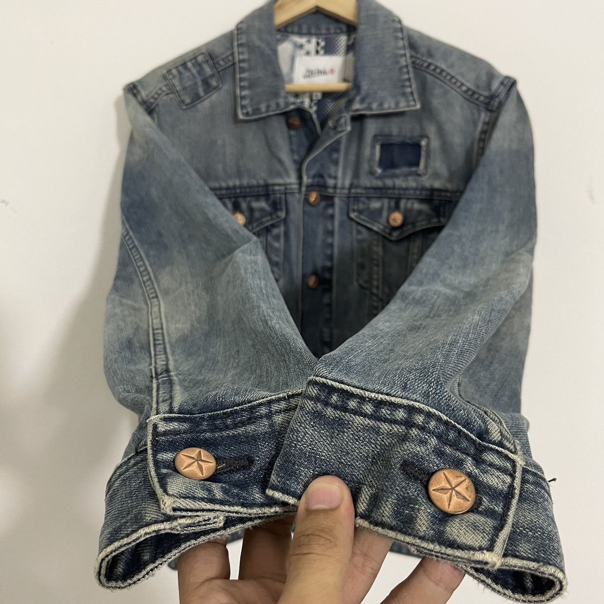 Jean Paul Gaultier 90’s Jean Paul Gaultier JPG Patchwork Washed Denim Jacket Size US S / EU 44-46 / 1 - 8 Thumbnail